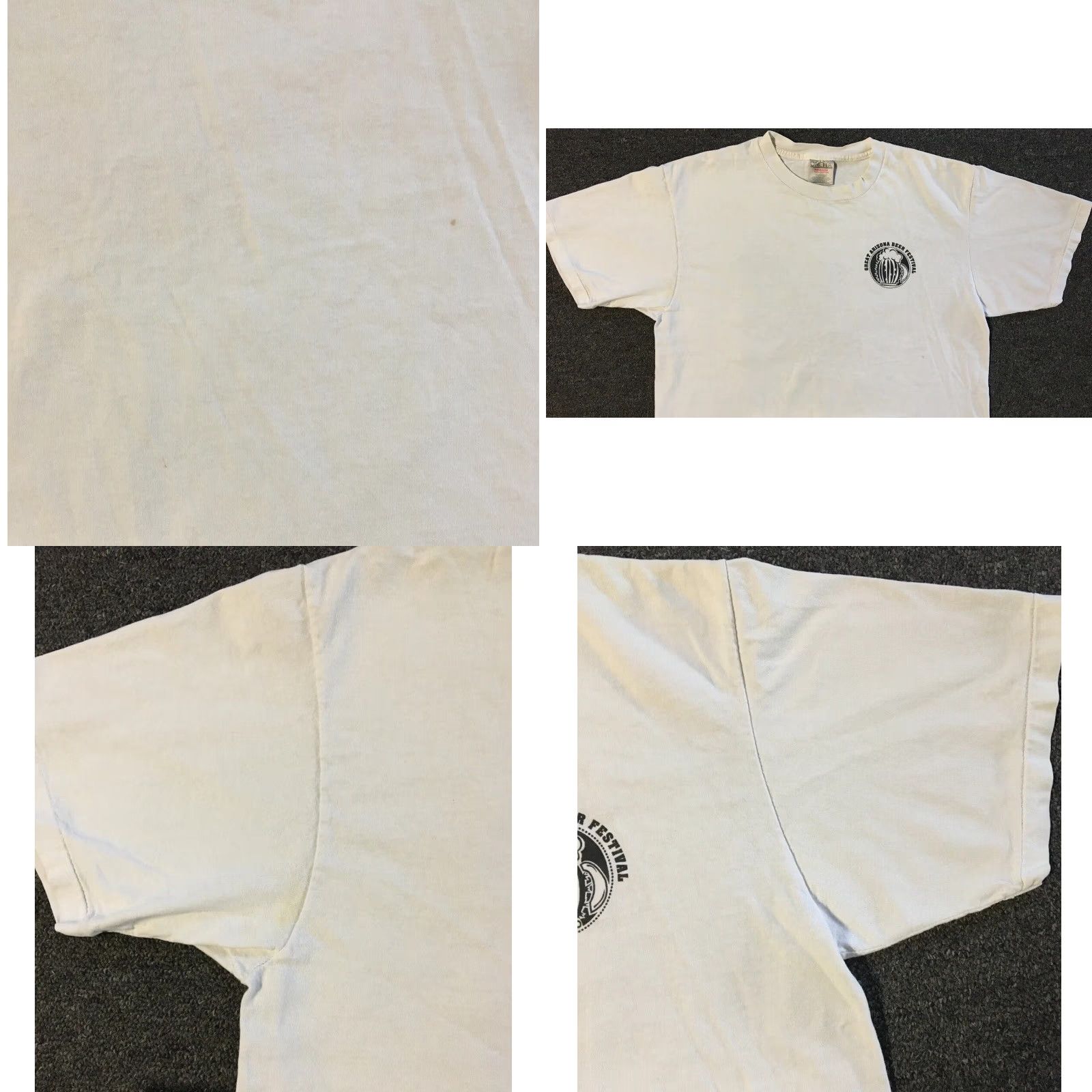 Vintage VINTAGE Arizona Beer Fest Faded Shirt M White Mens T-Shirt 90s Grunge Bar Cowboy Biker Rock USA 80s 90s Size US M / EU 48-50 / 2 - 8 Thumbnail