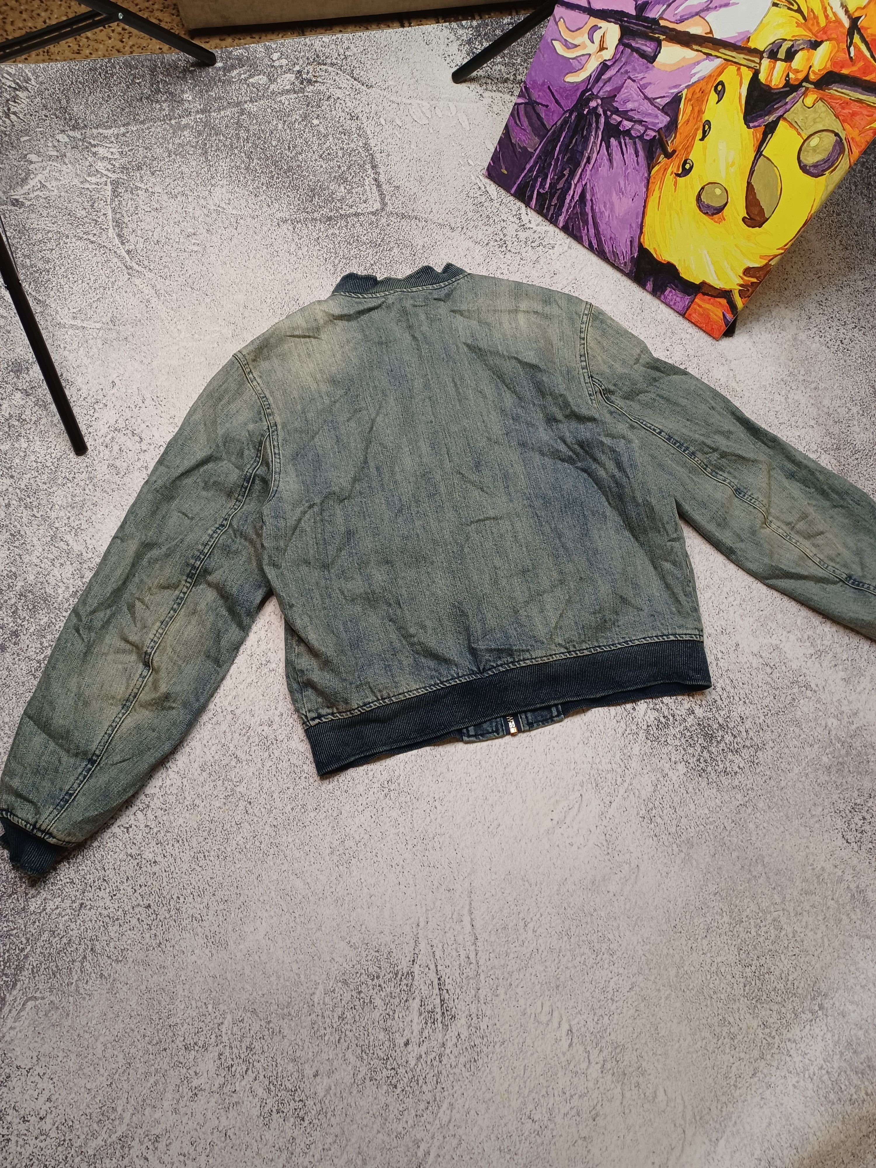 Diesel Diesel Women’s Denim Bomber Jacket Size XL / US 12-14 / IT 48-50 - 3 Thumbnail