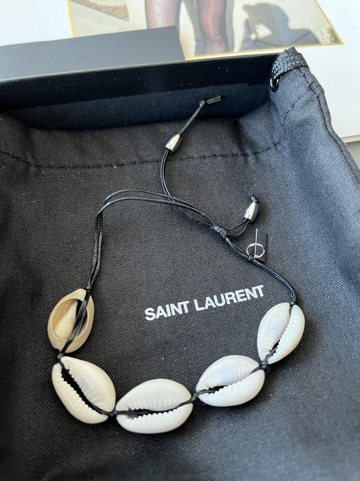 Saint Laurent Paris Super Rare Saint Laurent Runway Handmade 🐚 Shell Bracelet Size ONE SIZE - 3 Thumbnail