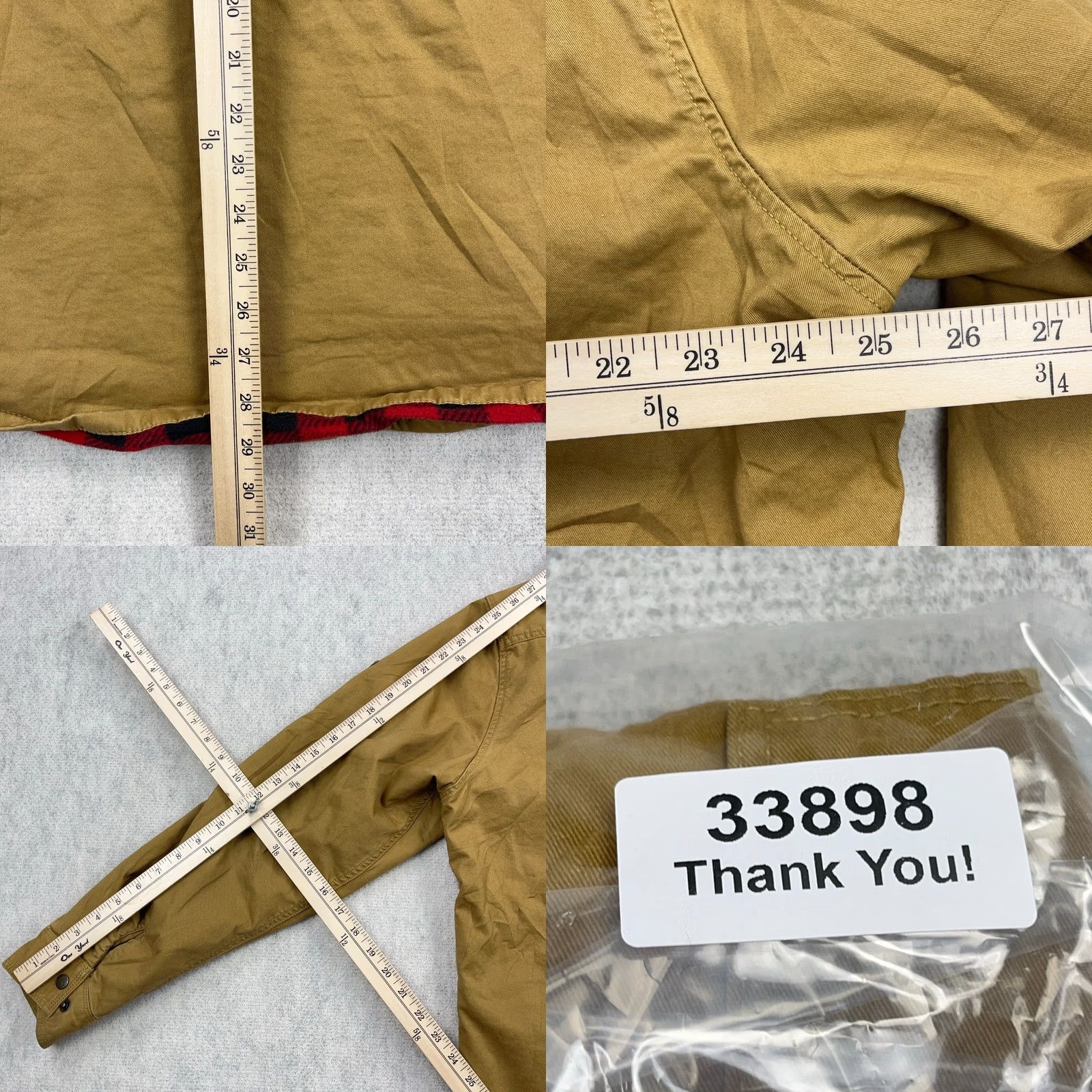 Eddie Bauer Eddie Bauer Shacket Men XL Brown Twill Fleece Lined Over Shirt Jacket Work Camp Size US XL / EU 56 / 4 - 8 Thumbnail