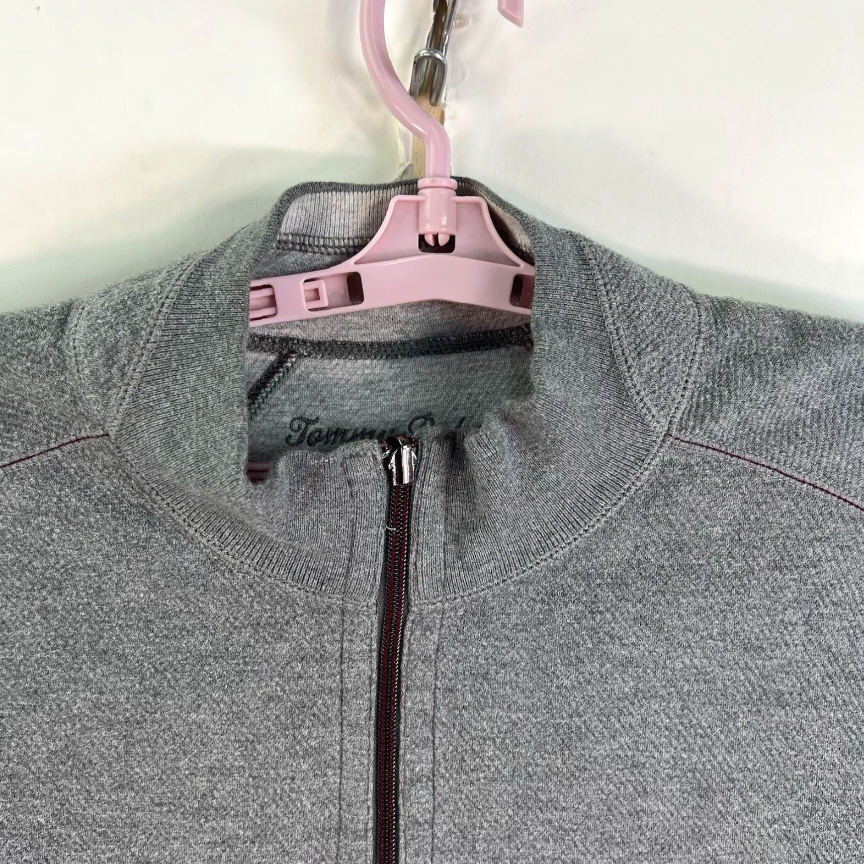 Tommy Bahama Tommy Bahama 1/4 Zip Sweatshirt Mens 2XL Gray Reversible Pullover Size US XXL / EU 58 / 5 - 4 Thumbnail