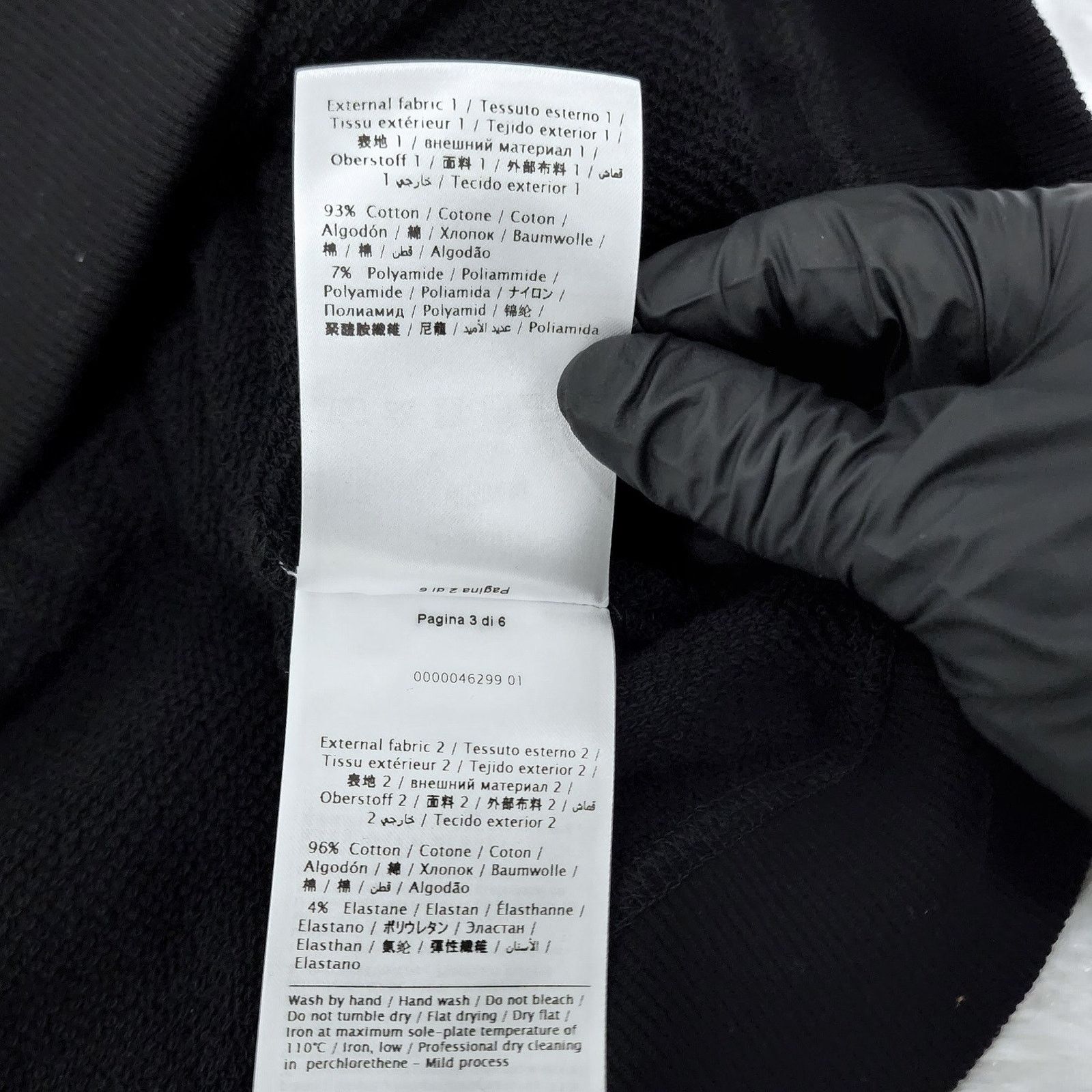 Valentino Valentino VLTN Embossed Logo Hoodie Black Size L MSRP $1090 Size US L / EU 52-54 / 3 - 7 Thumbnail