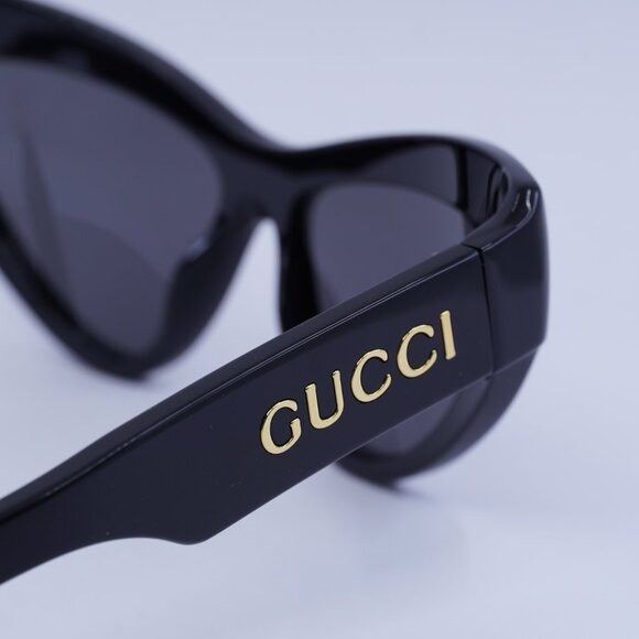 Gucci 🕶️ New Gucci GG1294S 001 Black/Grey Sunglasses Size ONE SIZE - 9 Thumbnail