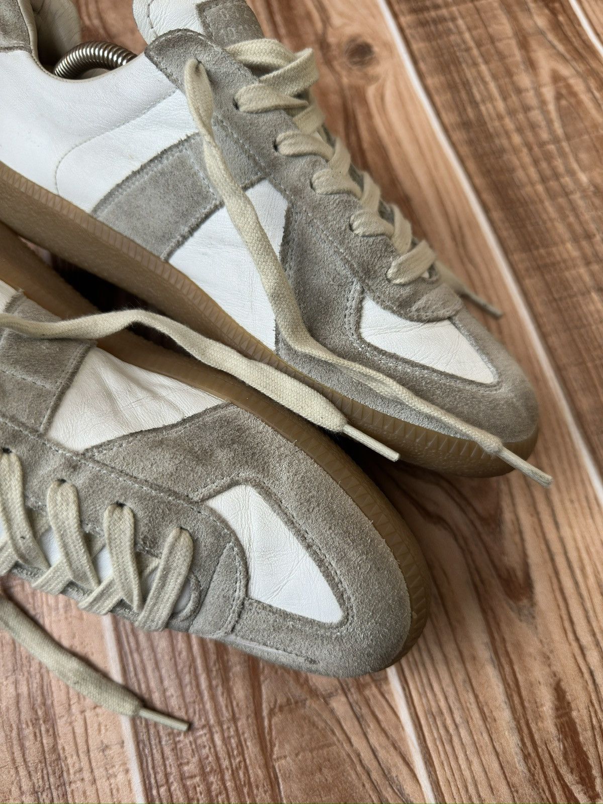 Maison Margiela Maison Martin Margiela Replica Gats White/gray Lowtops Size US 9 / IT 39 - 9 Thumbnail