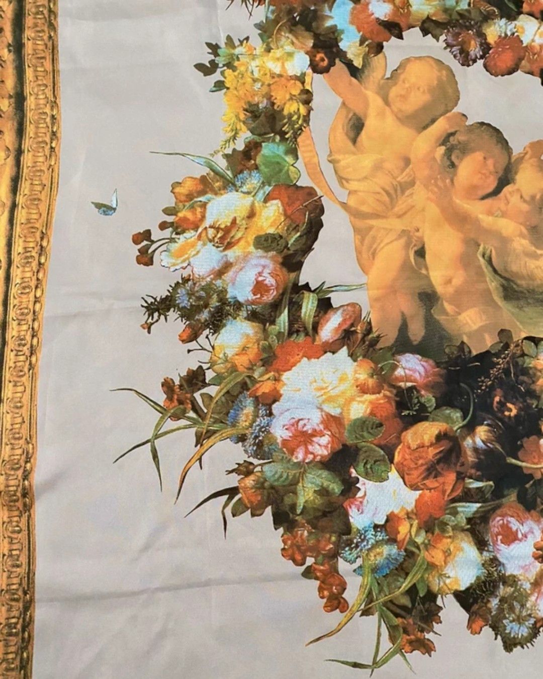 Dolce & Gabbana PRINTED CUPIDS SILK SCARF Size ONE SIZE - 3 Thumbnail