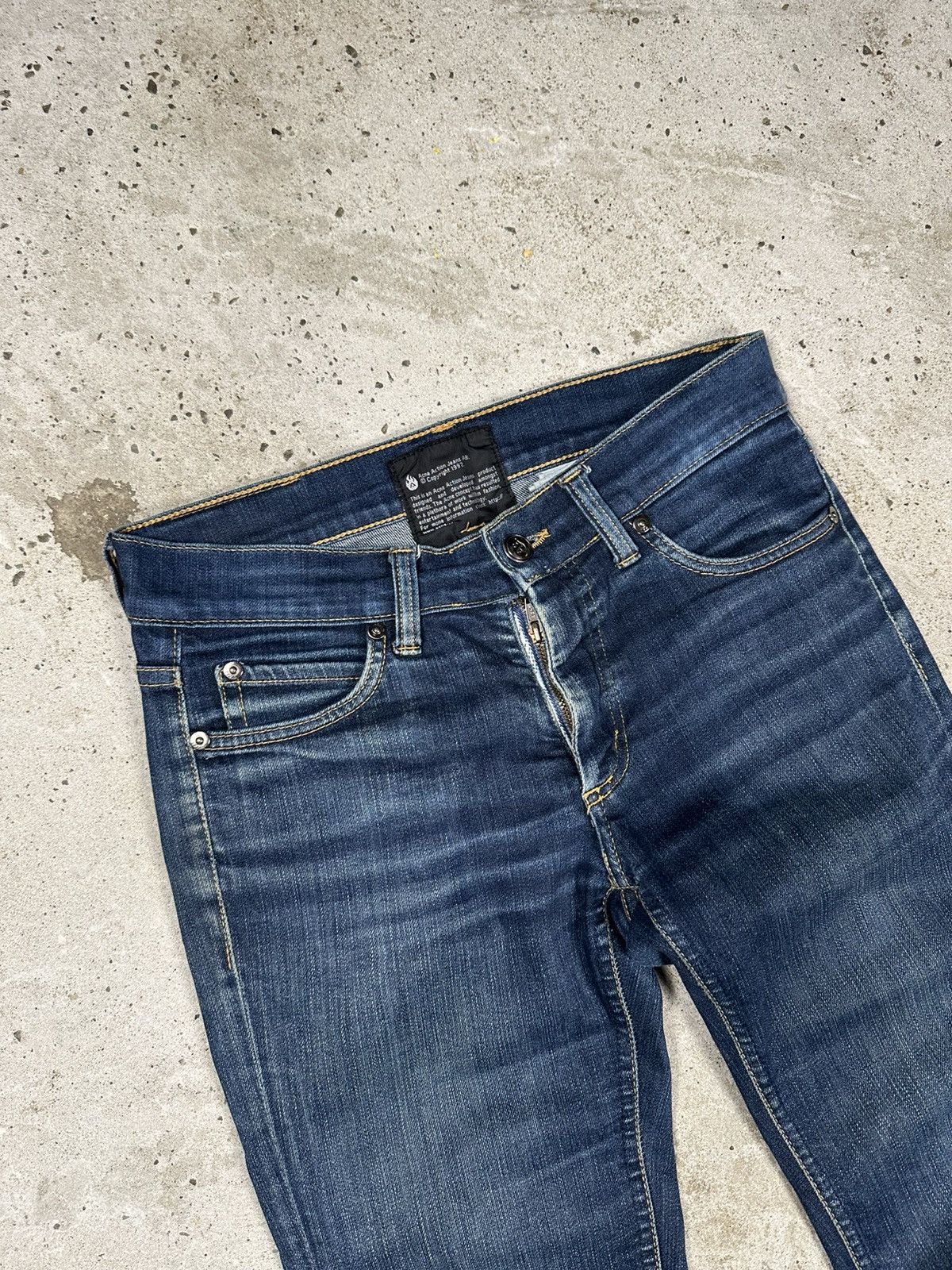 Acne Studios Vintage 2000s Acne Action Jeans Archive Denim Pants Size US 27 - 7 Thumbnail