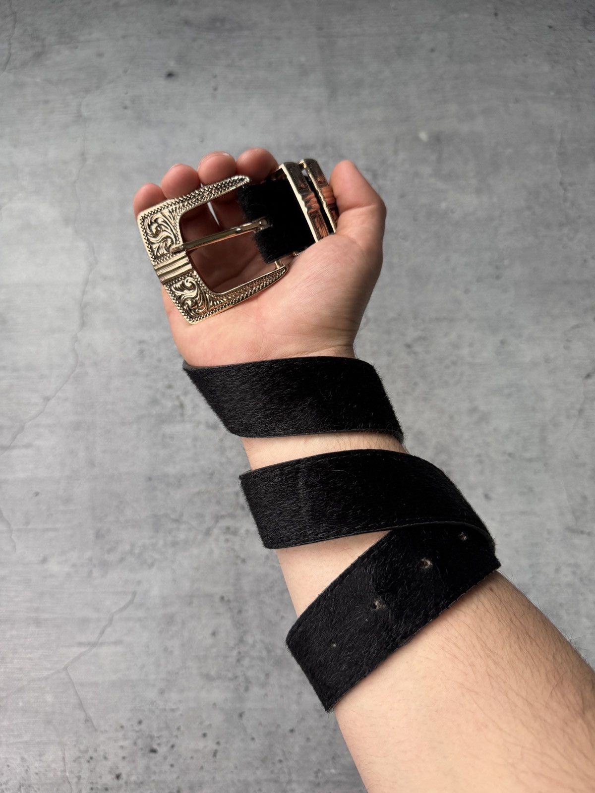 Japanese Brand 00’s NUMBER NINE STYLE DRAGON LEATHER RARE Y2K BELT VINTAGE Size ONE SIZE - 1 Thumbnail