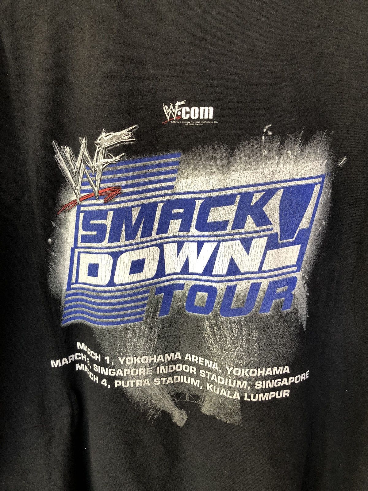 WWF Vintage 02’s WWF The Rock Smack Down Tour Rare Shirt Tee Size US XL / EU 56 / 4 - 8 Thumbnail