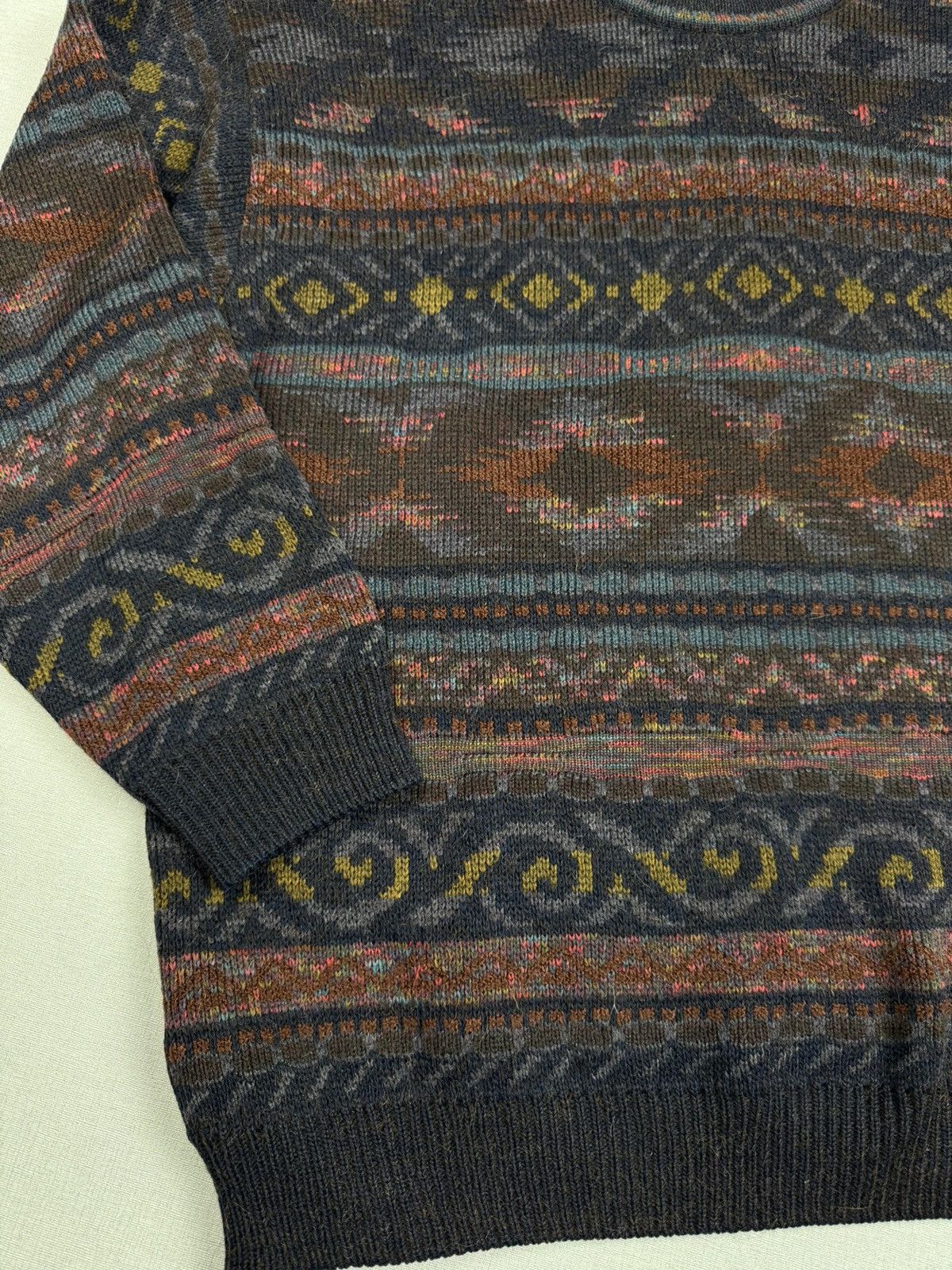 Marks & Spencer Vintage St. Michael Makes Spencer Patterns Acrylic Sweater Size US L / EU 52-54 / 3 - 4 Thumbnail