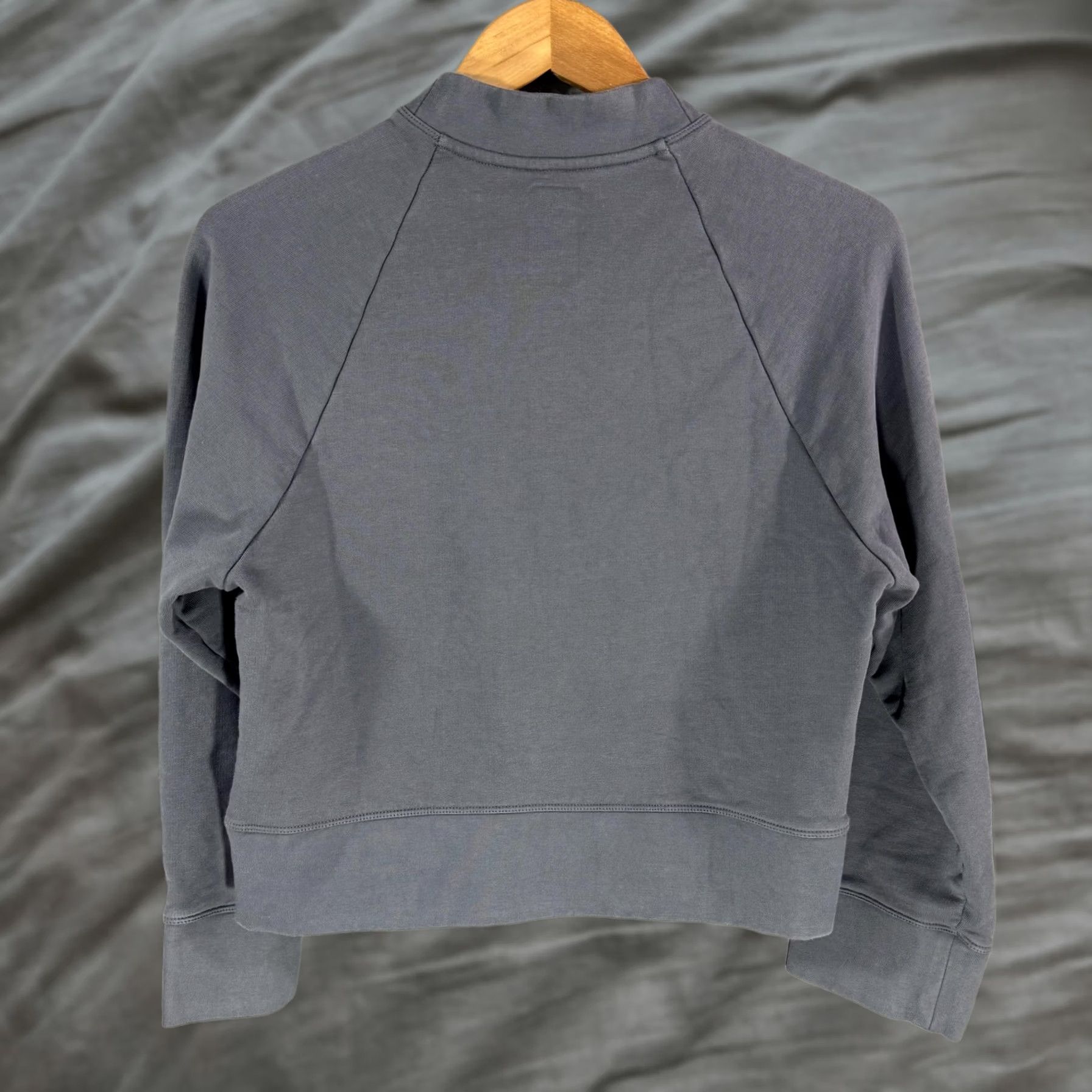 Vintage On Cloud Sweatshirt Womens Small Gray Crew Neck Raglan Sleeve Pullover Knit 100% Cotton Logo Size S / US 4 / IT 40 - 1 Thumbnail