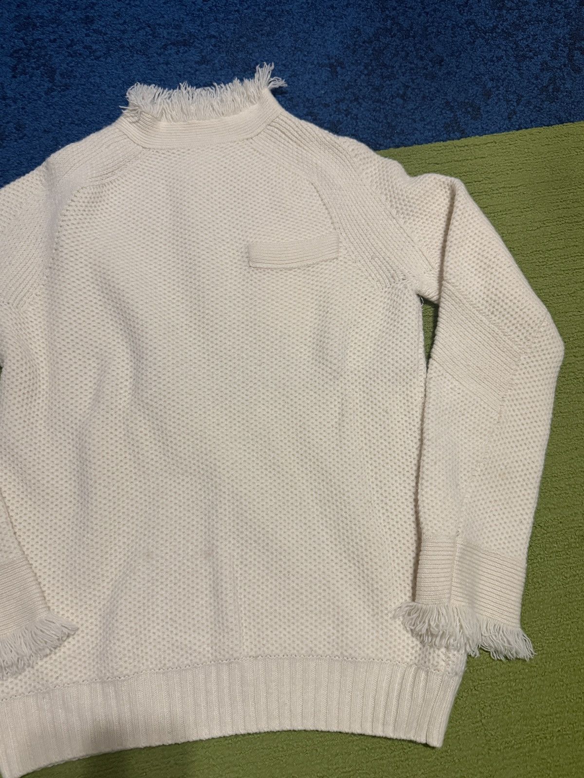 Sacai Creme Sacai Knitwear sweater Size US M / EU 48-50 / 2 - 3 Thumbnail