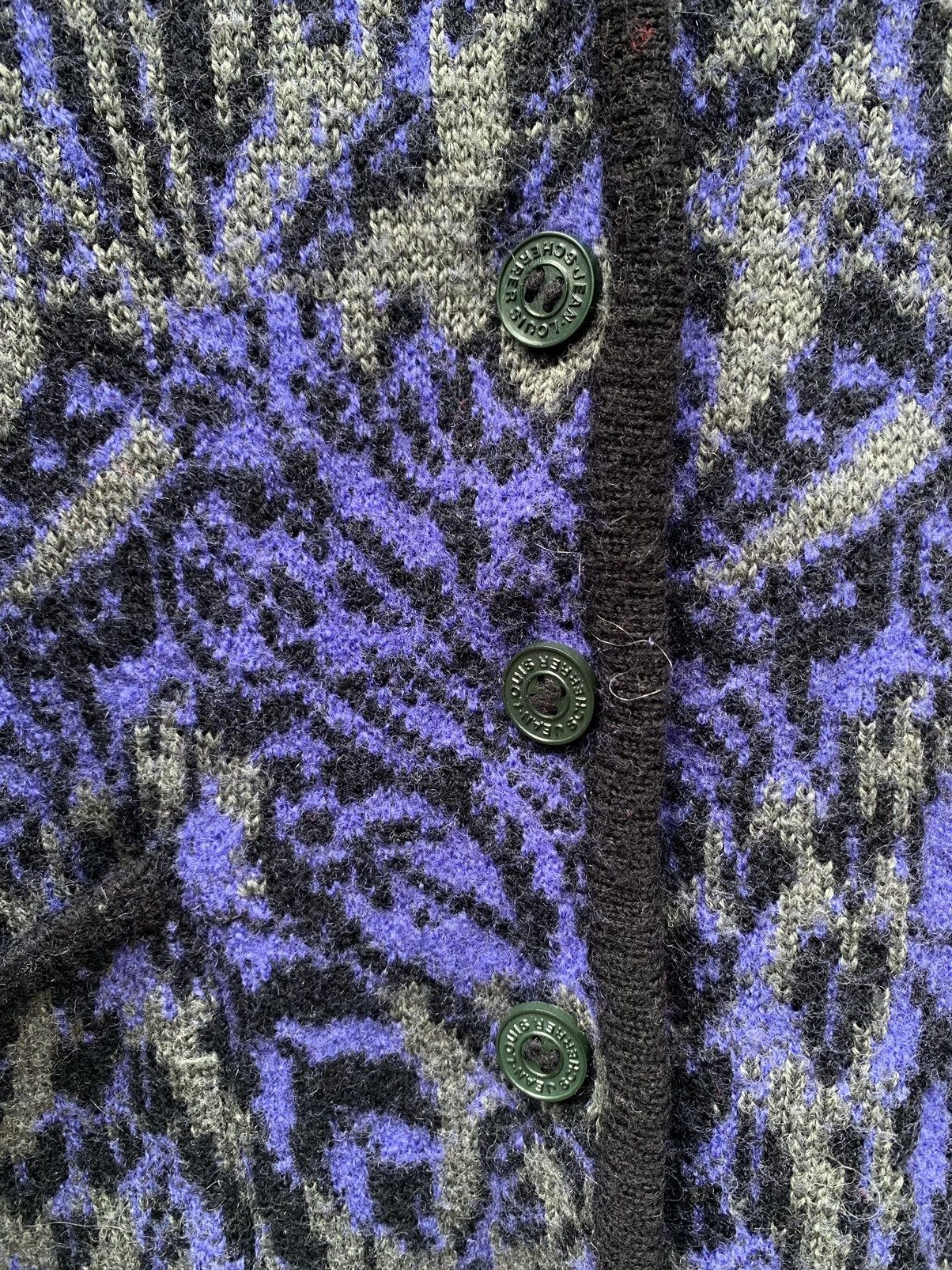 Aran Isles Knitwear × Jean-Louis Scherrer × Vintage Vintage jean louis scherrer boutique knit wool cardigan Size M / US 6-8 / IT 42-44 - 3 Thumbnail