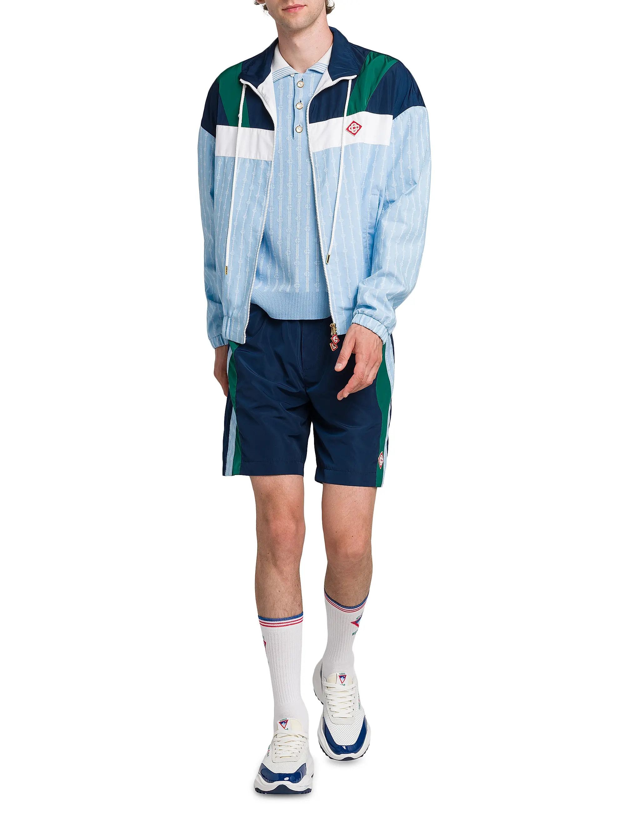 Casablanca os11x0725 Nylon Track Jacket in Multicolor Size US S / EU 44-46 / 1 - 2 Thumbnail
