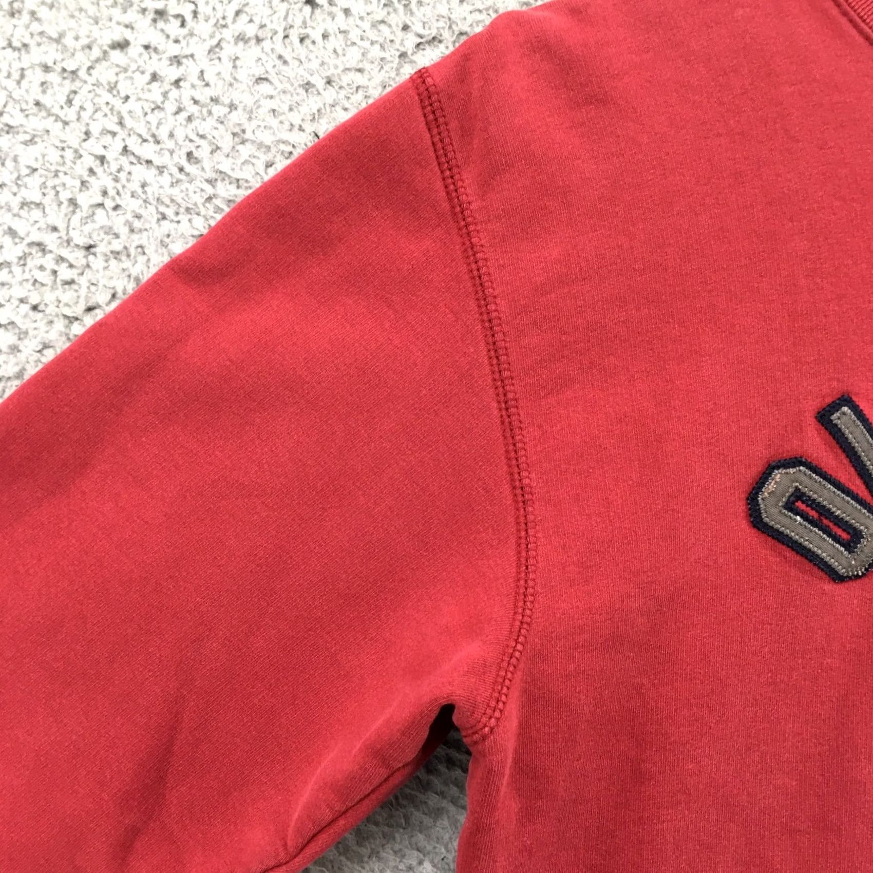 Old Navy Old Navy Pullover Sweatshirt Mens Small Red Fleece Lined Cotton Blend Crew Neck Size S / US 4 / IT 40 - 6 Thumbnail