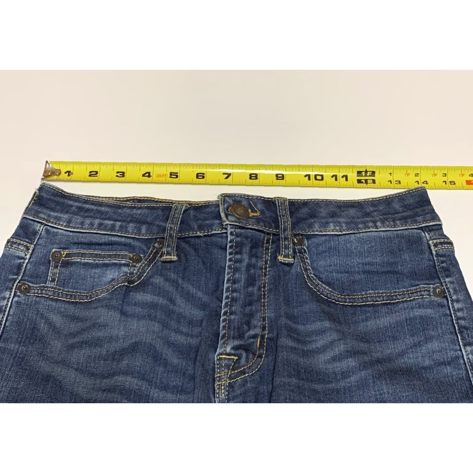 American Eagle Outfitters VINTAGE American Eagle Outfitters Original Straight Jeans Mens 28x29 Blue Denim Fade Whiskers Pockets 28x29 Regular Straight 28 29 Inseam Mens Size US 28 / EU 44 - 3 Thumbnail