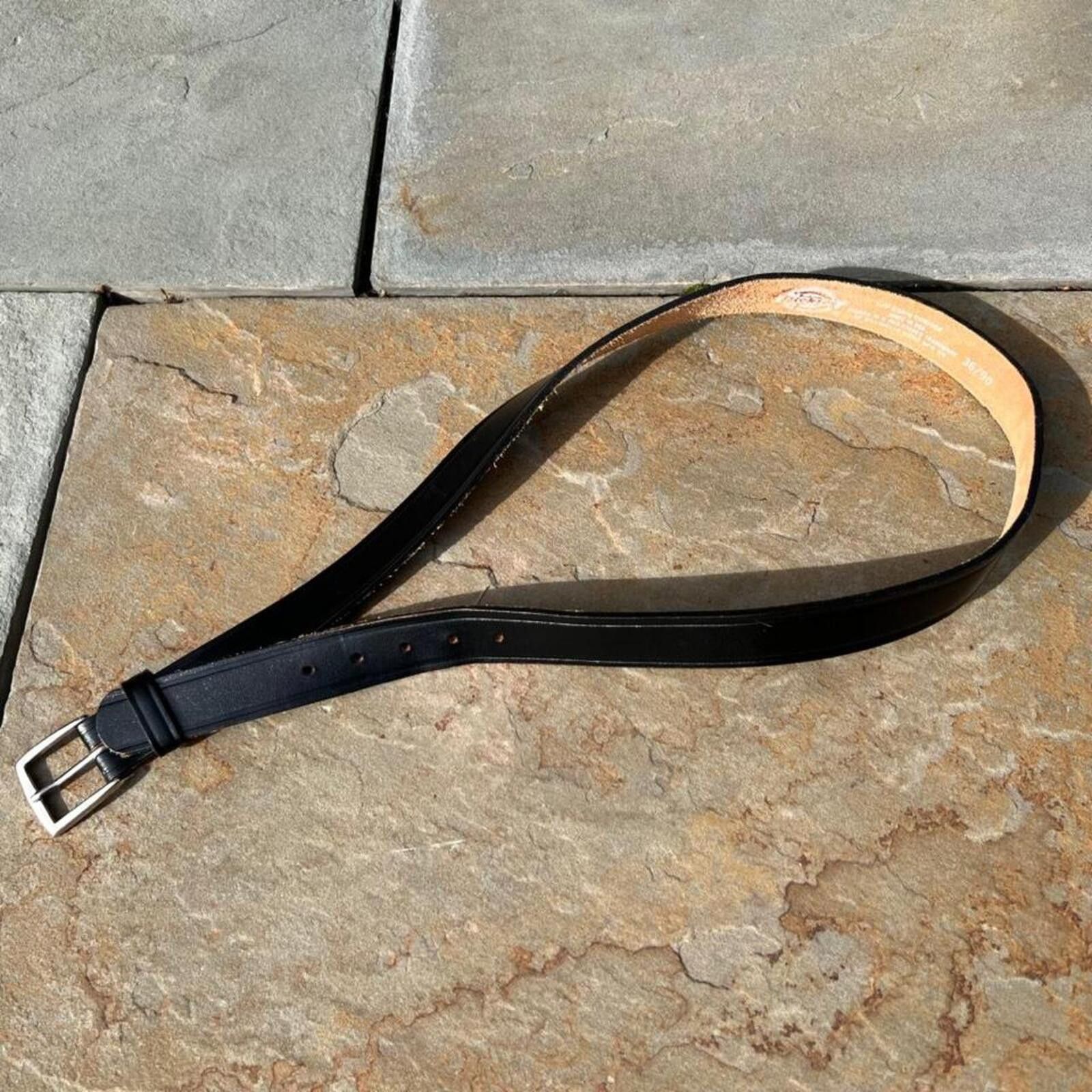 Dickies Neo-Vintage Y2K Dickies Black Leather Belt Made in USA Size ONE SIZE - 1 Thumbnail