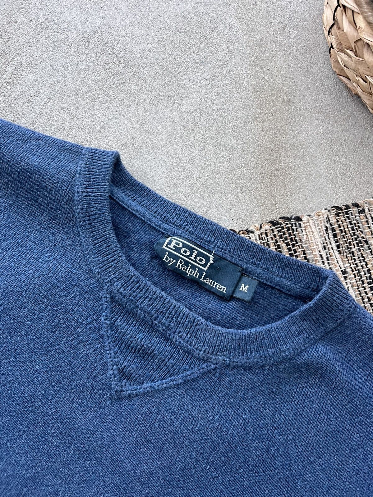 Polo Ralph Lauren Vintage Polo Ralph Lauren Blue Avantgarde Y2K Sweatshirt Size US M / EU 48-50 / 2 - 10 Thumbnail