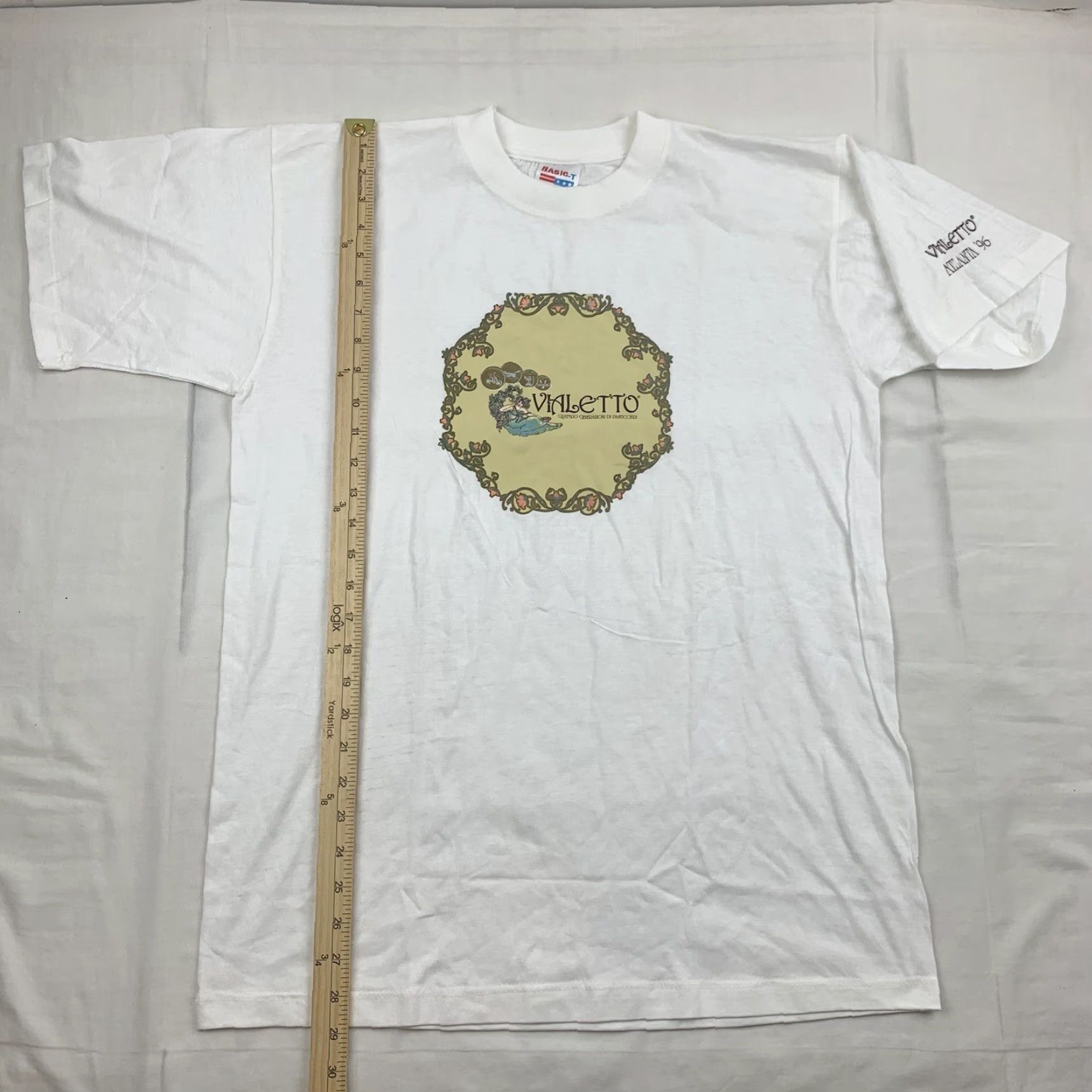 Vintage Vintage Vintage Atlanta 1996 T Shirt Adult Large White Italy Italian Olympics Vialetto Size US L / EU 52-54 / 3 - 6 Thumbnail