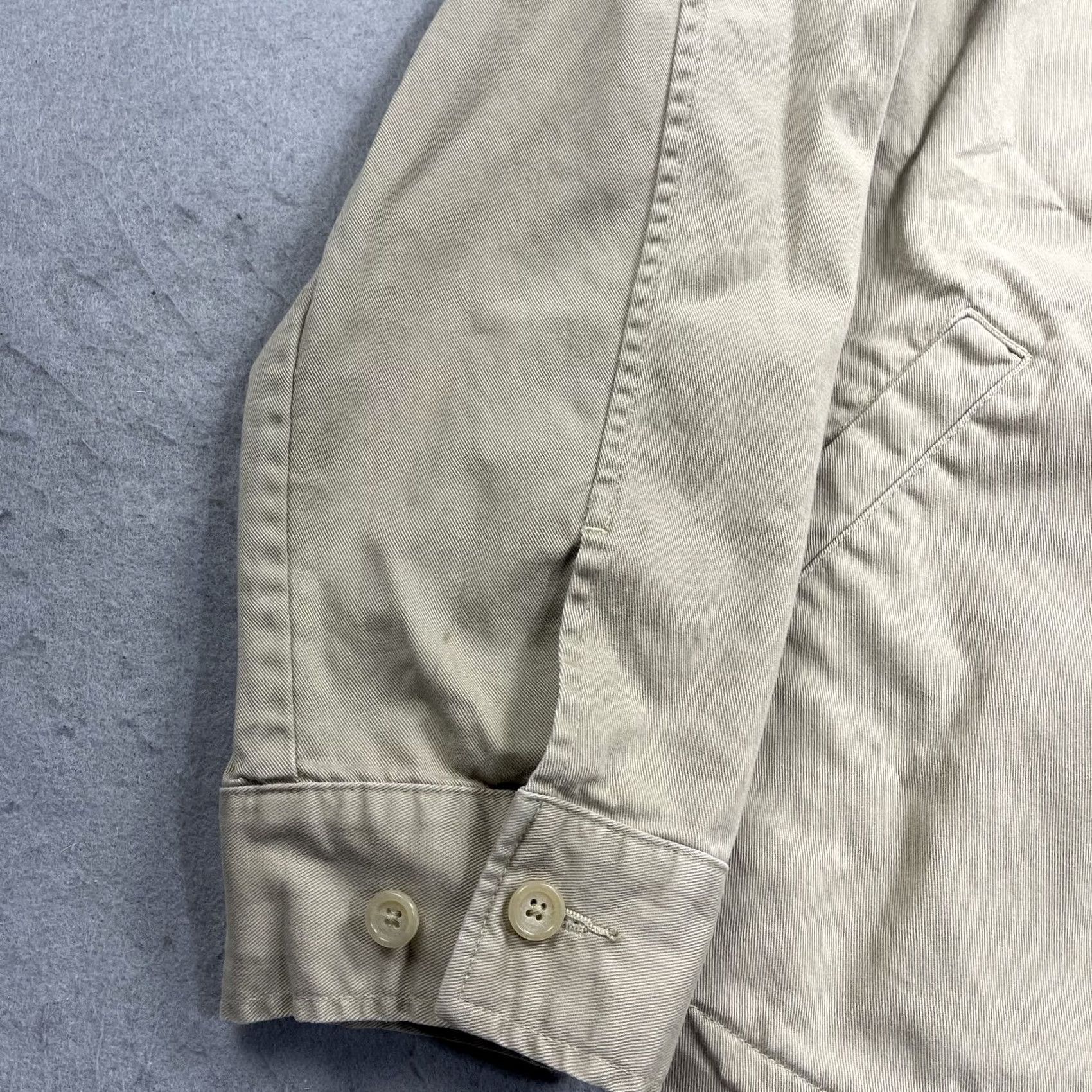 Polo Ralph Lauren VINTAGE Polo Ralph Lauren Jacket Mens XL Beige Cotton Bomber Zip Preppy 90s Size US XXL / EU 58 / 5 - 6 Thumbnail