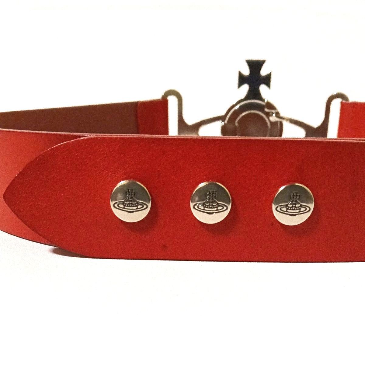 Vivienne Westwood Orb Buckle Leather Belt Size ONE SIZE - 4 Thumbnail