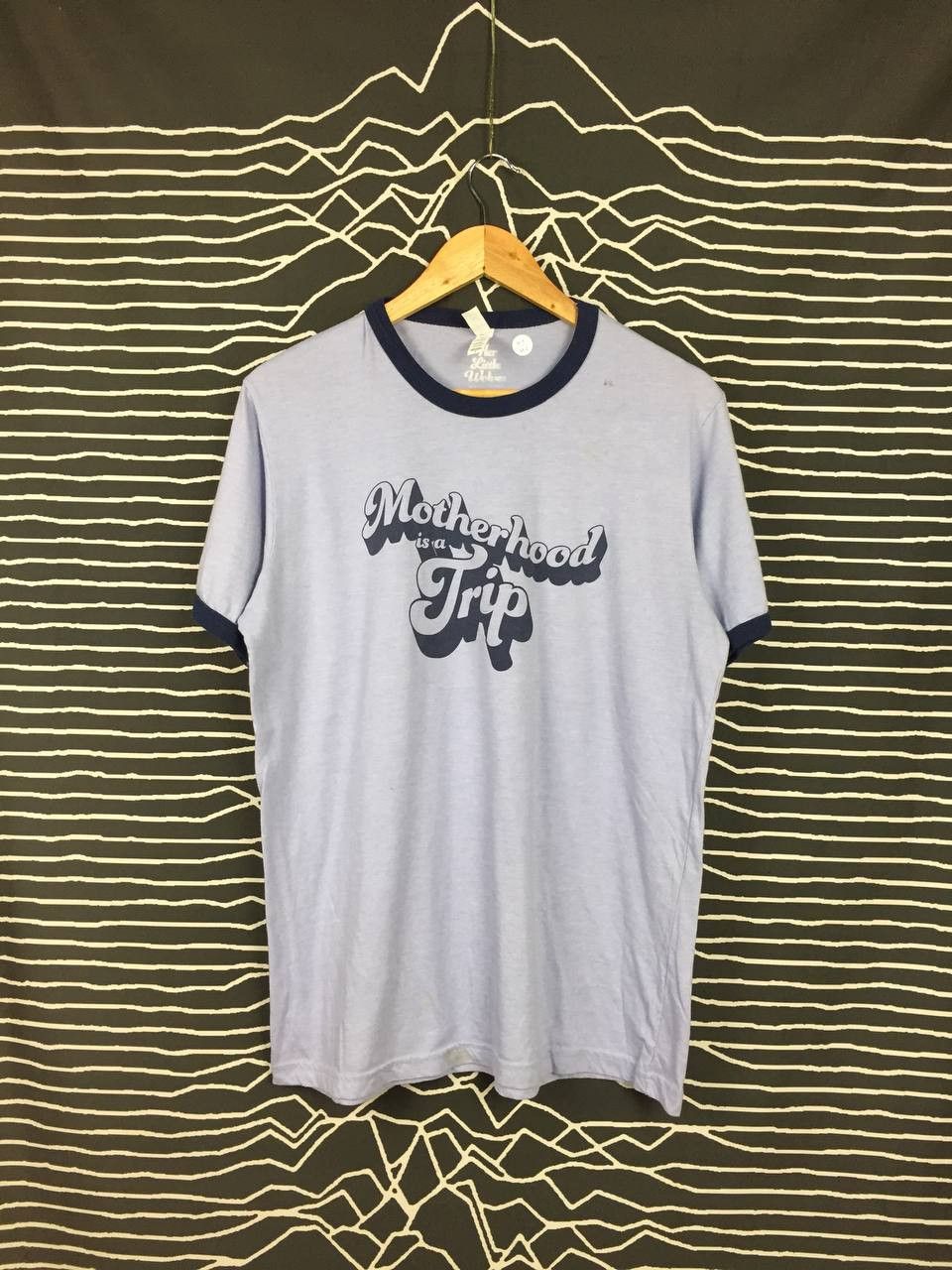 Vintage Her Little Wolves Motherhood Is A Trip Ringer Tee Size US L / EU 52-54 / 3 - 1 Thumbnail