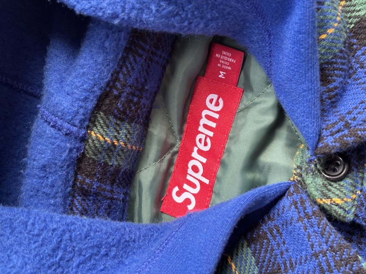 Supreme Supreme Tartan Flannel Hooded Shirt blue/green Size US M / EU 48-50 / 2 - 20 Thumbnail