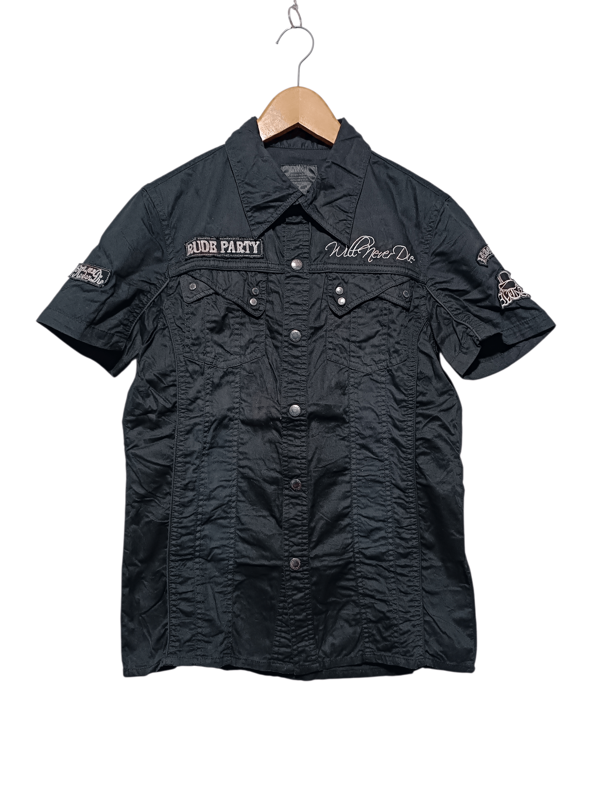 In The Attic In The Attic Embroidery Black Shirt Size US M / EU 48-50 / 2 - 1 Thumbnail