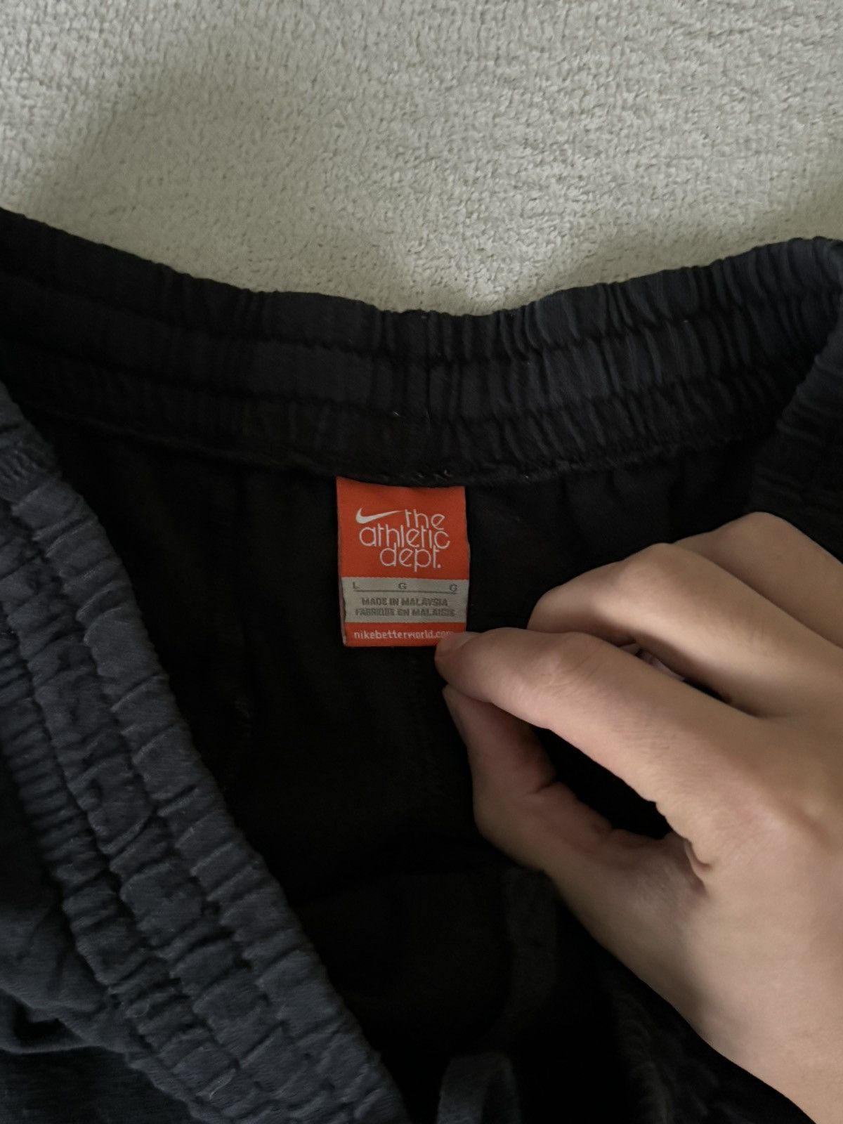Nike × Vintage Vintage Nike Y2K swoosh cotton pants Size US 32 / EU 48 - 9 Thumbnail
