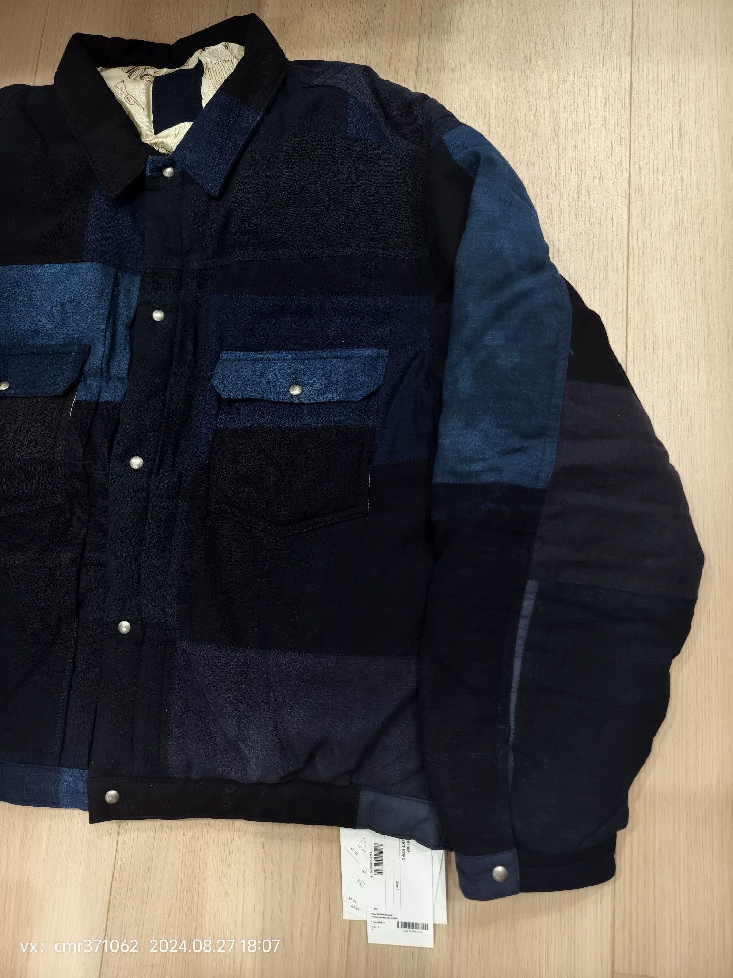 Visvim VISVIM 22 ICT 101XX INDIGO 3 KOFU Down JKT Size US L / EU 52-54 / 3 - 3 Thumbnail