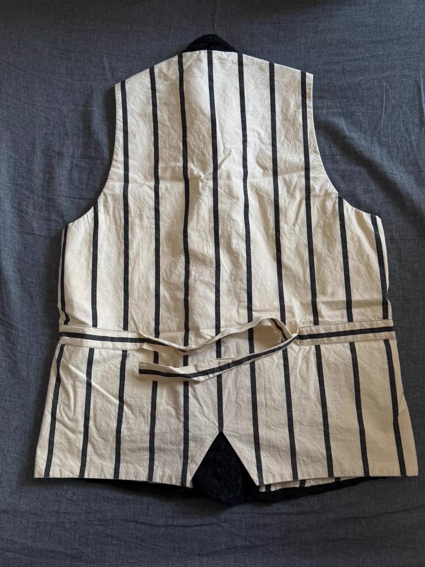 Uma Wang UMA WANG Men's Double-Breasted Shawl Collar Wool Vest Size US S / EU 44-46 / 1 - 2 Thumbnail