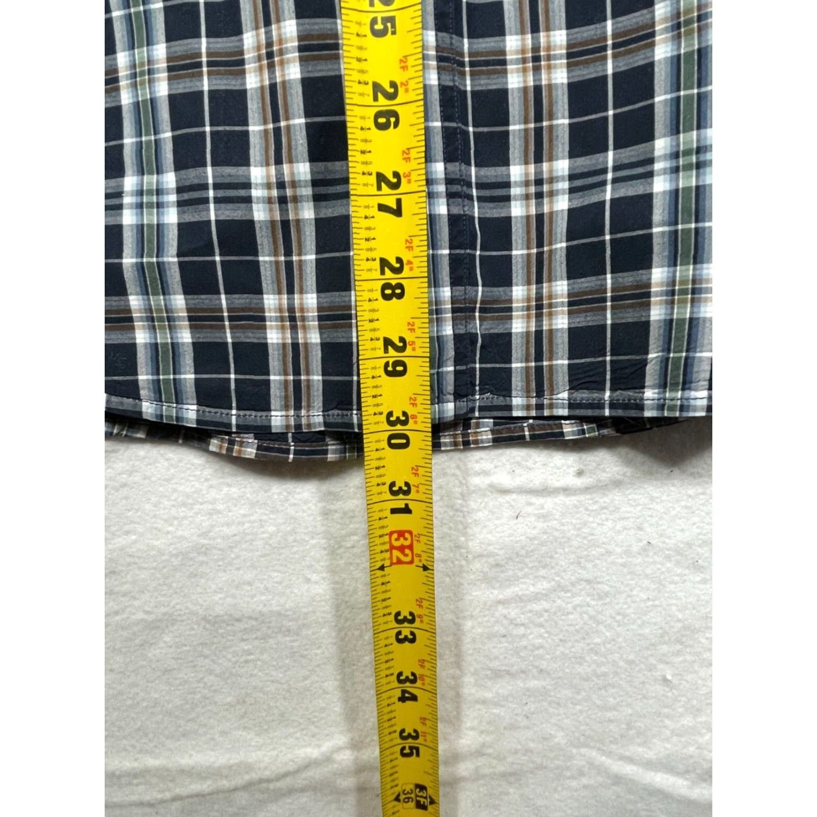 Carhartt Carhartt Plaid Button-Up Shirt Mens Large Short Sleeve Casual Blue Cotton Blend Size US L / EU 52-54 / 3 - 6 Thumbnail