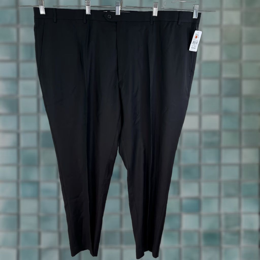 Vintage VINTAGE Santorelli Men's Dress Pants Wool Knit 50 Regular Straight Formal Italy Black Size US 34 / EU 50 - 1 Thumbnail