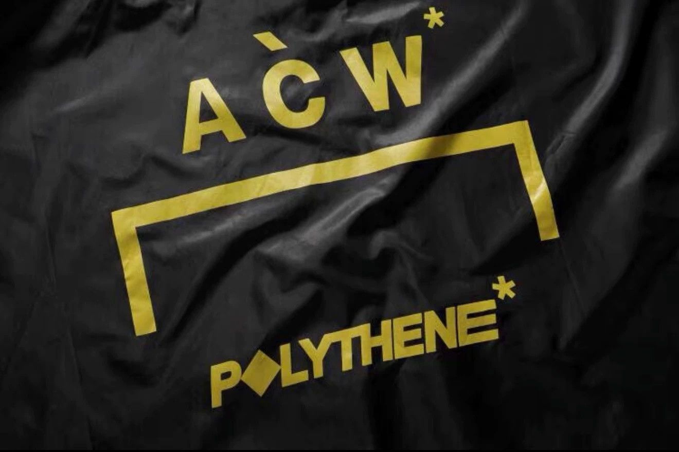 A-COLD-WALL* Black Hooded Raincoat with Yellow Graphic Print Size US M / EU 48-50 / 2 - 9 Thumbnail