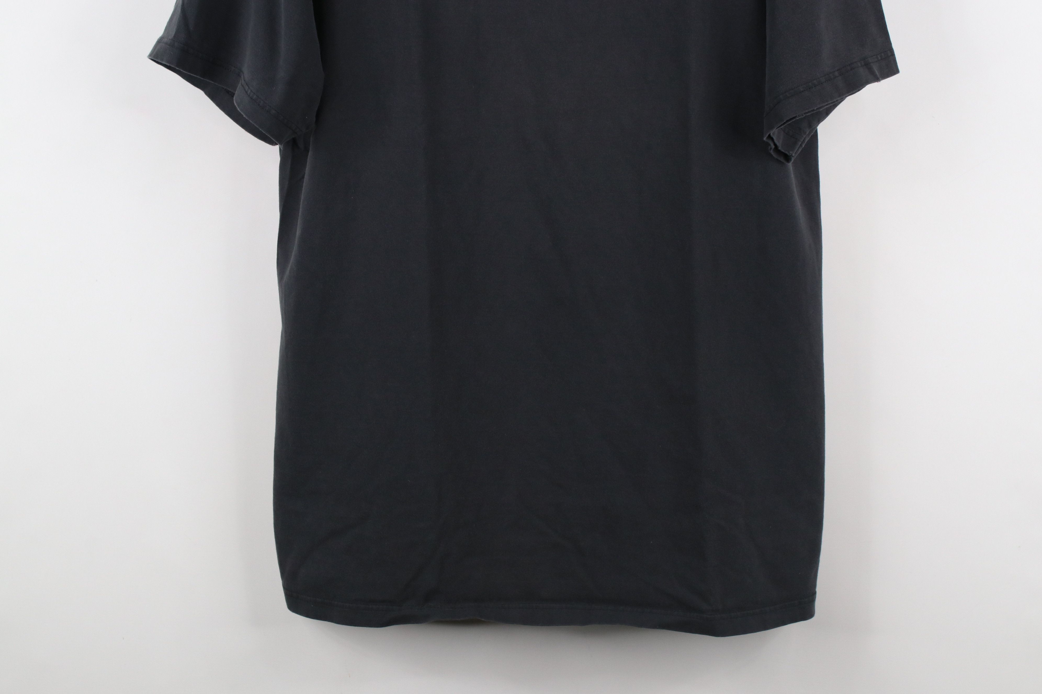 Vintage Vintage 90s Streetwear Blank Heavy Cotton T-Shirt Black Size US L / EU 52-54 / 3 - 3 Thumbnail