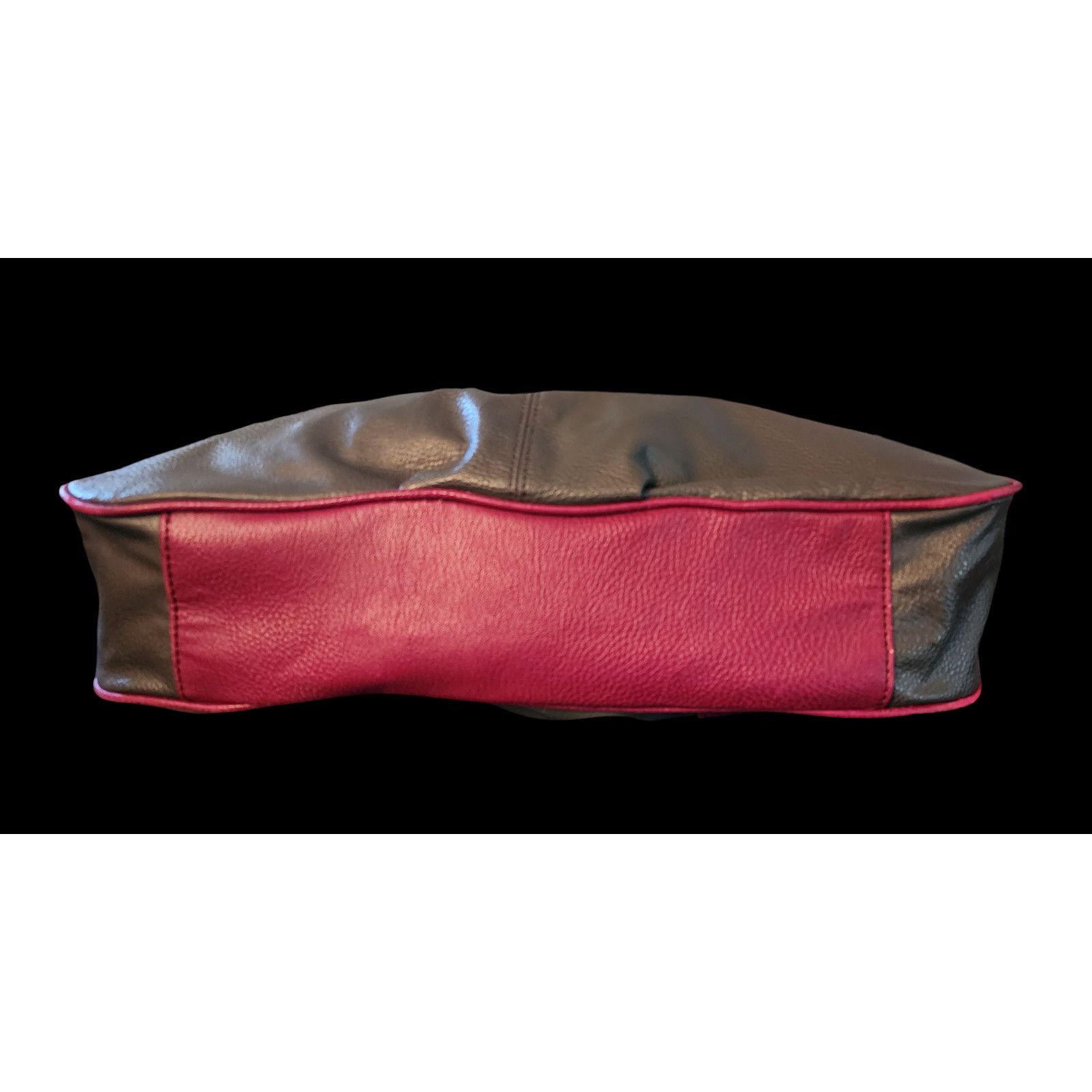 Steve Madden Steve Madden faux leather gray burgundy brief case style bag Size ONE SIZE - 5 Thumbnail