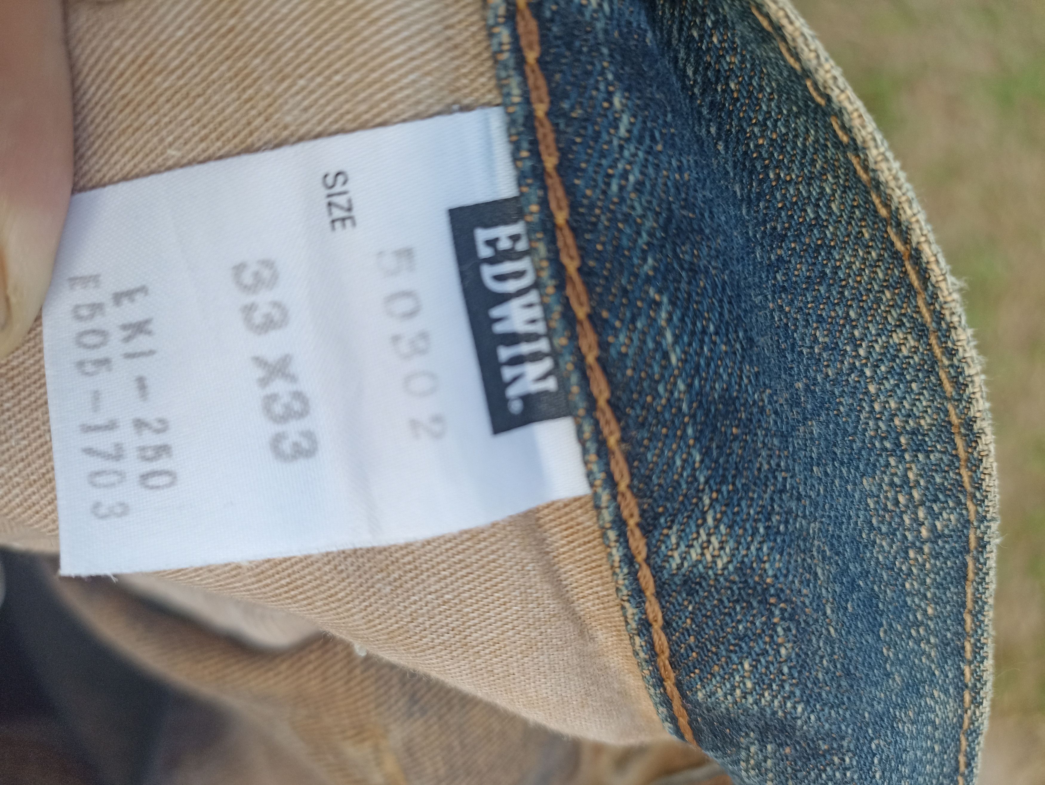 Beauty Beast Vintage Edwin jeans Edwin 503ZZ denim washed blue faded Size US 33 - 16 Thumbnail
