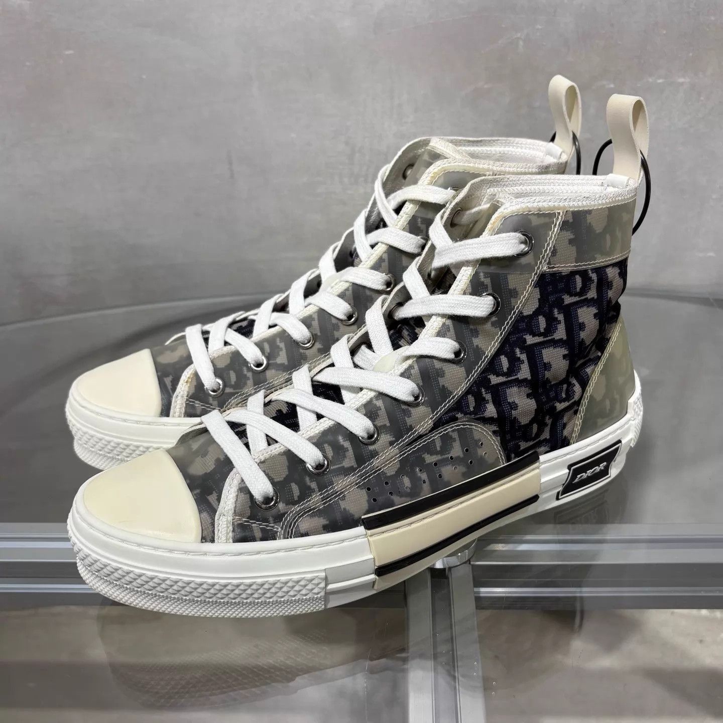 Dior Dior high-top oblique sneakers black white EUR 40 Size US 7 / EU 40 - 2 Thumbnail