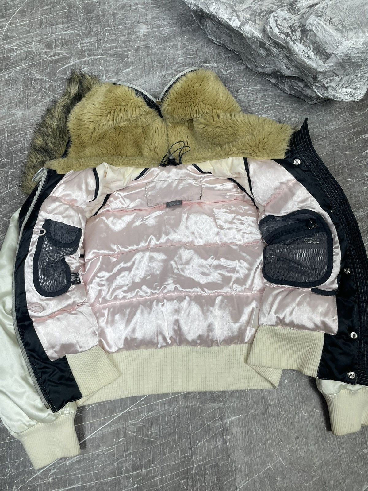 Le Grande Bleu (L.G.B.) × Nike Nike Very Rare Fur Zip Hood Jacket Y2K IfSixWasNine Style Size US S / EU 44-46 / 1 - 15 Thumbnail