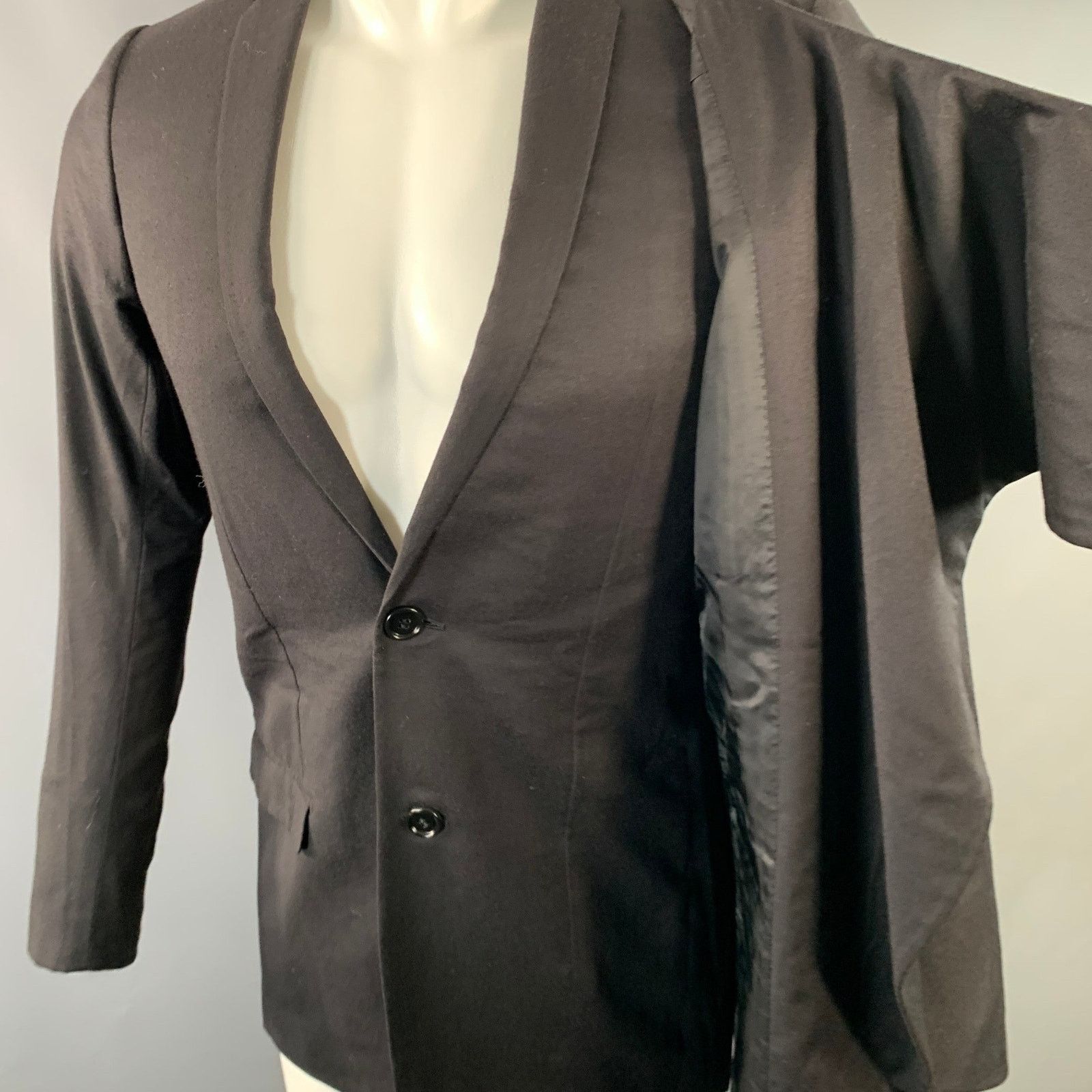 Dior DIOR HOMME by KRIS VAN ASSCHE AW10 XS Cashmere Scarf Coat Size US XS / EU 42 / 0 - 6 Thumbnail