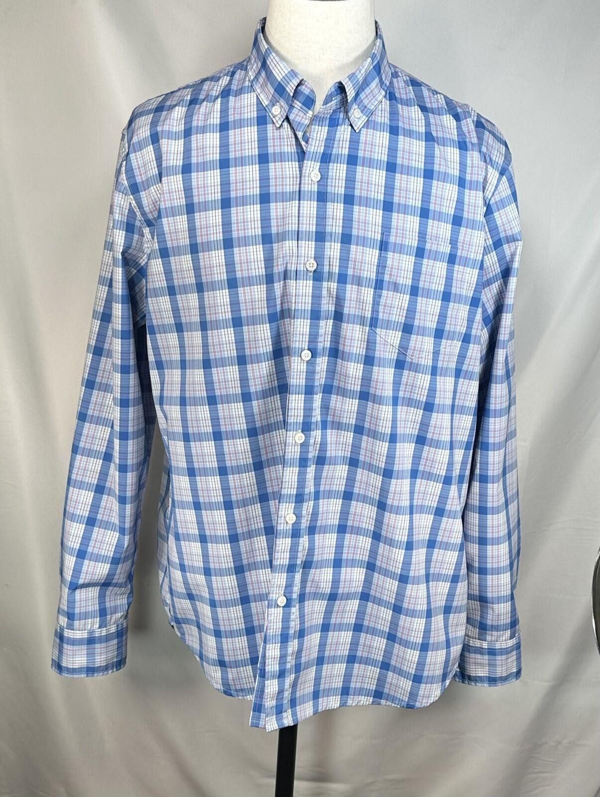 Other Crown Ivy Classic Fit Oxford Checked Button Up Blue Mens L Size US L / EU 52-54 / 3 - 1 Thumbnail