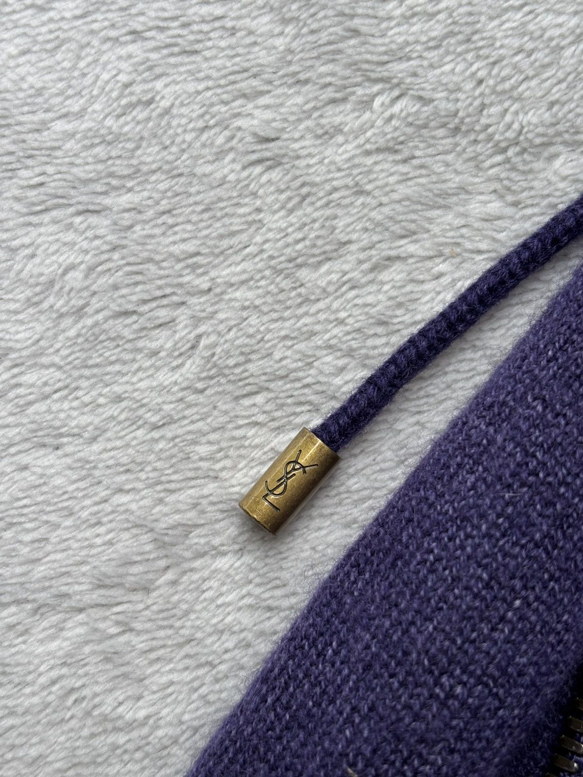 Yves Saint Laurent S/S 2009 Yves Saint Laurent Rive Gauche Cashmere Zip Jacket Size M / US 6-8 / IT 42-44 - 6 Thumbnail