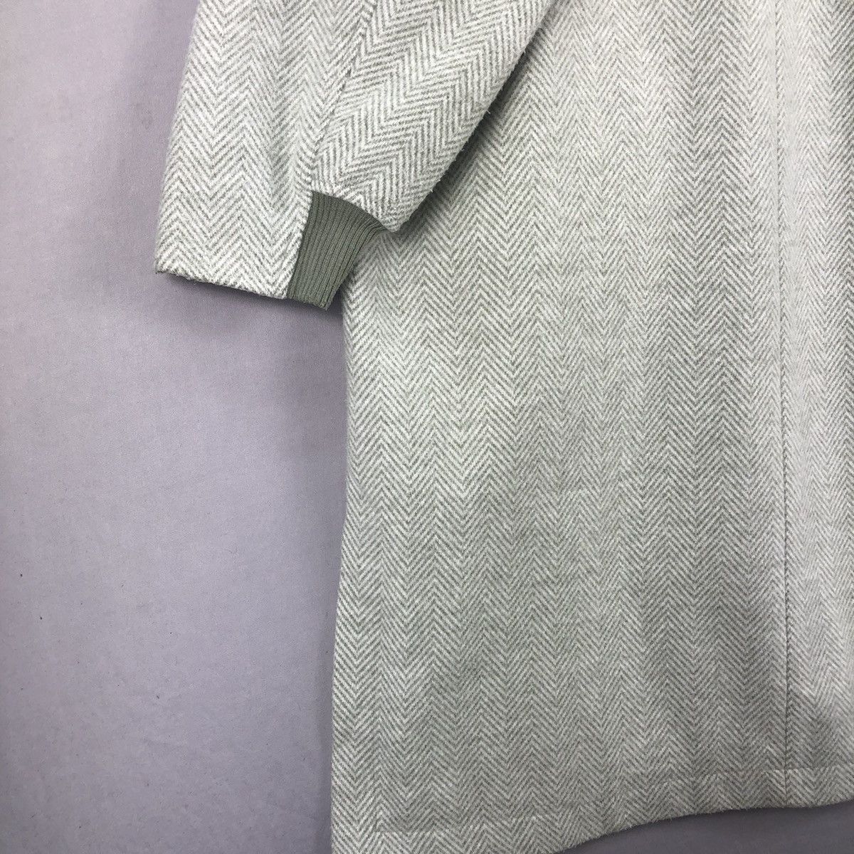 Japanese Brand Y2K Coen Herringbone Long Wool Jacket Size US M / EU 48-50 / 2 - 11 Thumbnail