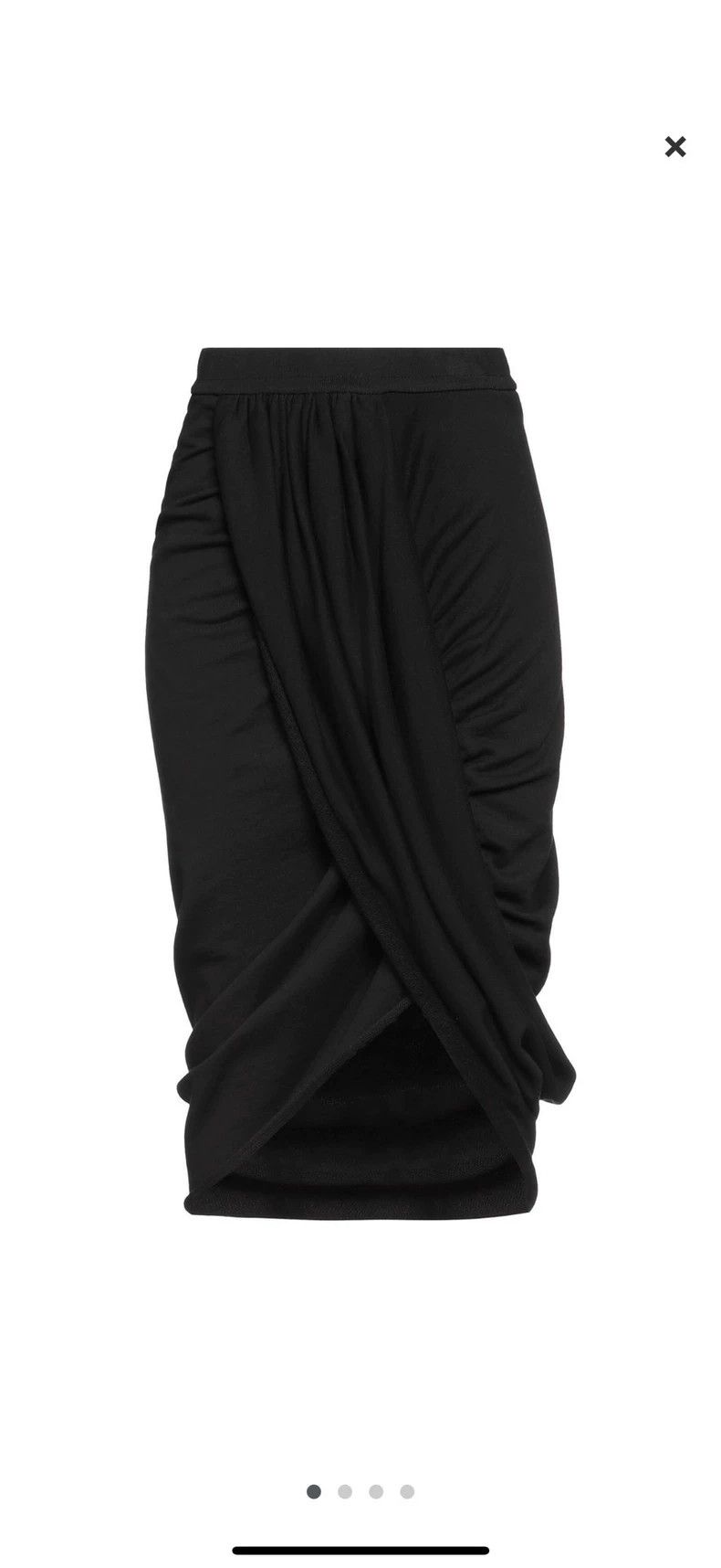 Dries Van Noten DRIES VAN NOTEN size:M Black pleated skirt Size 22" - 3 Thumbnail