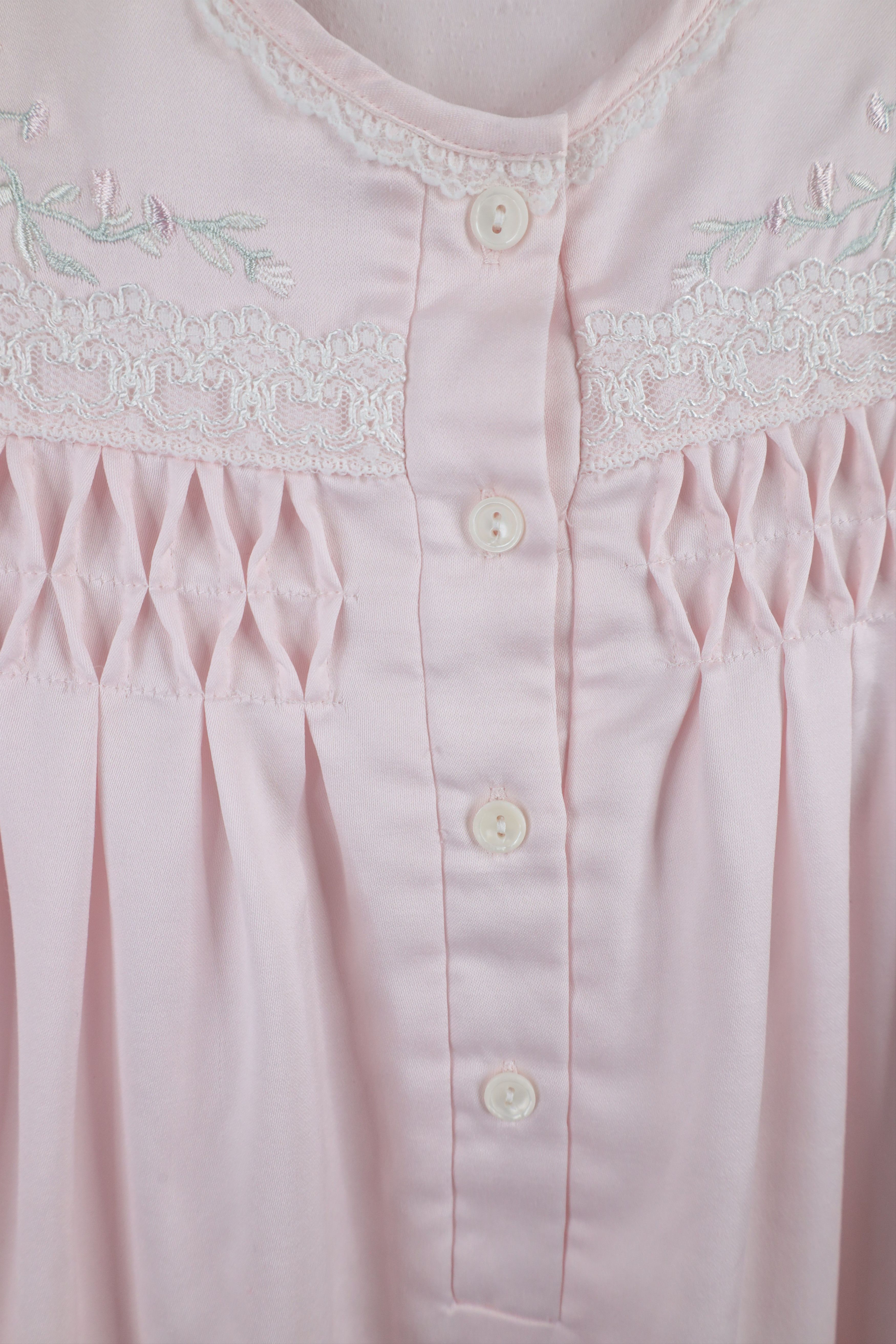 Vintage Vintage 90s Miss Elaine Ruffled Long Sleeve Night Gown Shirt Size M / US 6-8 / IT 42-44 - 6 Thumbnail