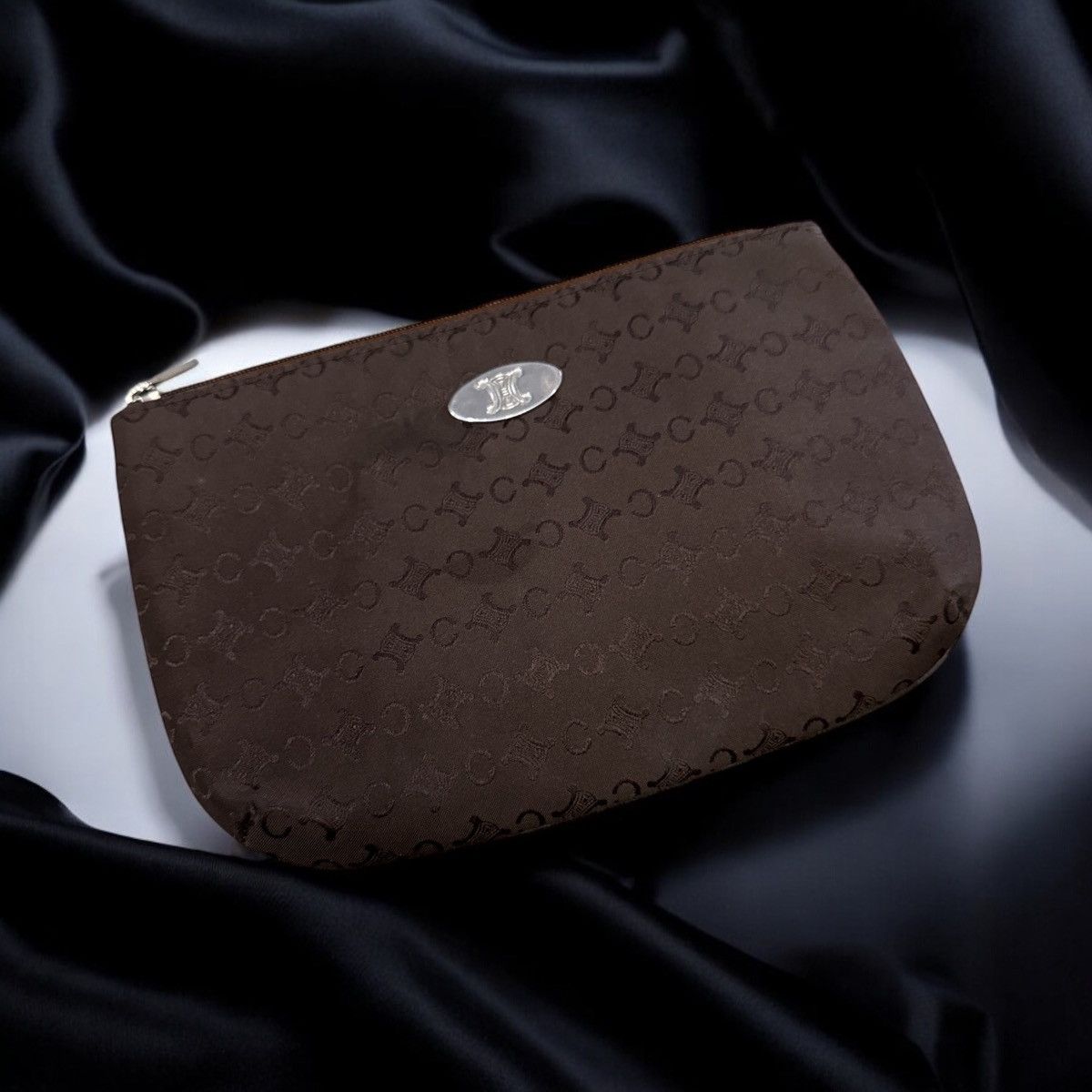 Celine × Vintage VINTAGE CELINE FULL MONOGRAM CLUTCH PURSE BAG Size ONE SIZE - 1 Thumbnail