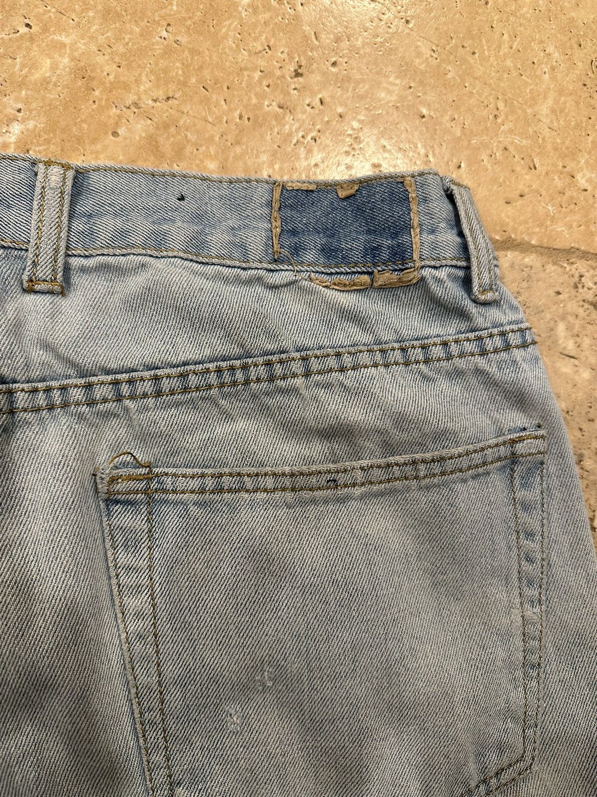Vintage Vintage Cross & Winsor Blue Blowout Distressed Denim Size US 32 / EU 48 - 9 Thumbnail