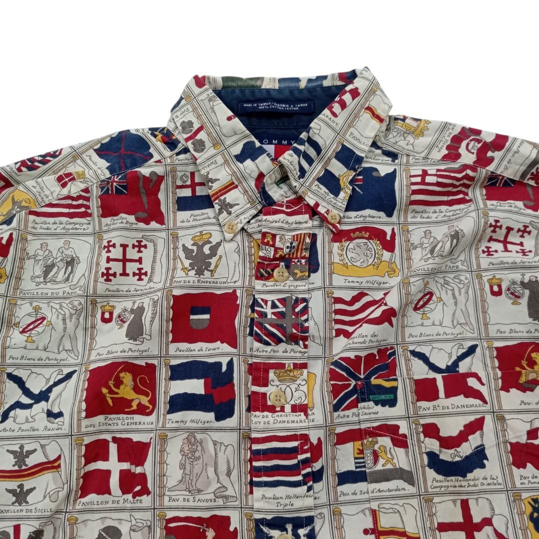 Beauty Beast × Tommy Hilfiger Tommy hilfiger art flag shirt button up Size US M / EU 48-50 / 2 - 2 Thumbnail