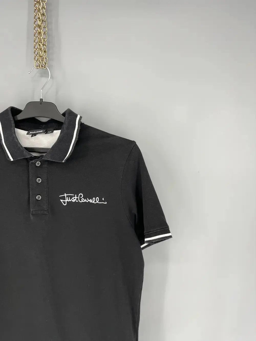 Just Cavalli Vintage Just Cavalli Embroidered Logo Polo Shirt Size US L / EU 52-54 / 3 - 5 Thumbnail