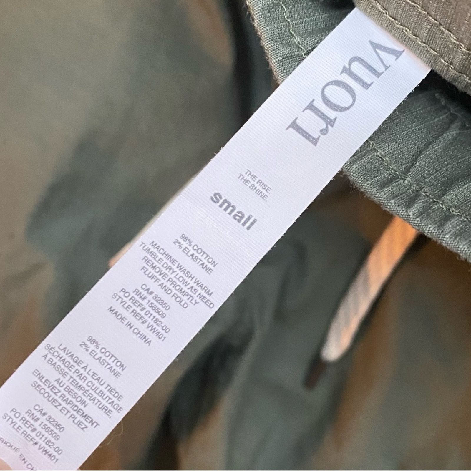 Vuori VUORUI $98 Womens Ripstop Pant Olive Small EUC Size 30" / US 8 / IT 44 - 10 Thumbnail