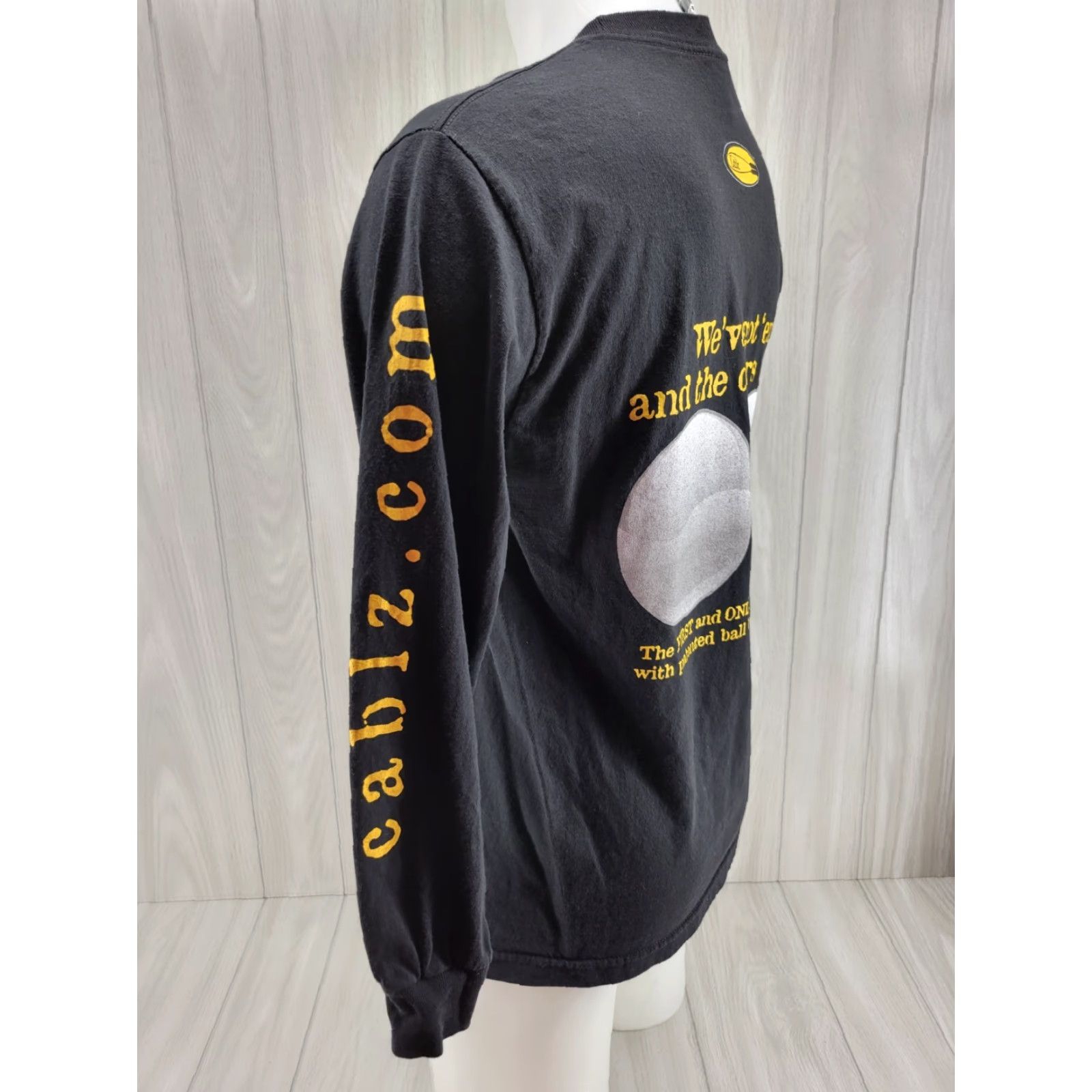 Vintage Cablz Eyewear Retainers Advertising Long-Sleeve T-Shirt Black Mens Medium Size US M / EU 48-50 / 2 - 7 Thumbnail